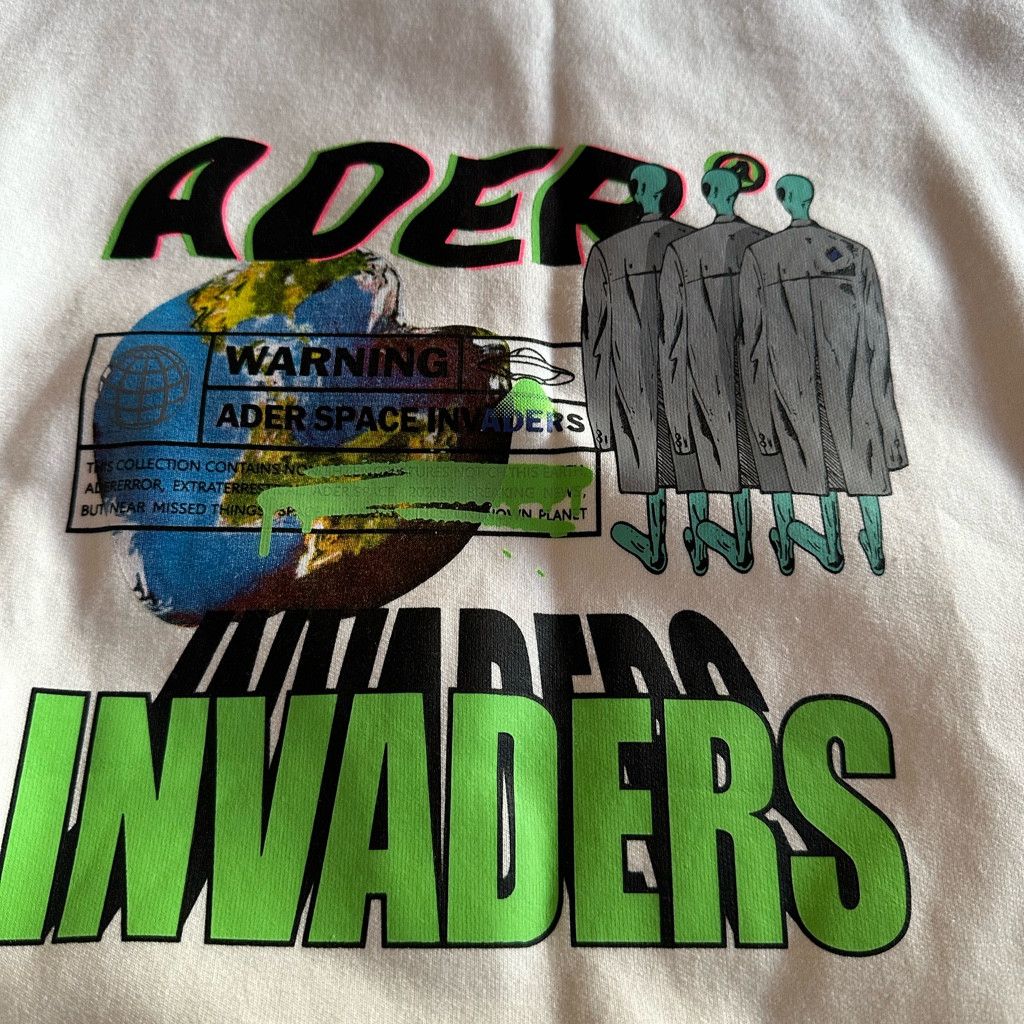 Opening Ceremony Unisex Ader Error NWOT Cream Aliens Sweatshirt Size L / US 10 / IT 46 - 4 Thumbnail