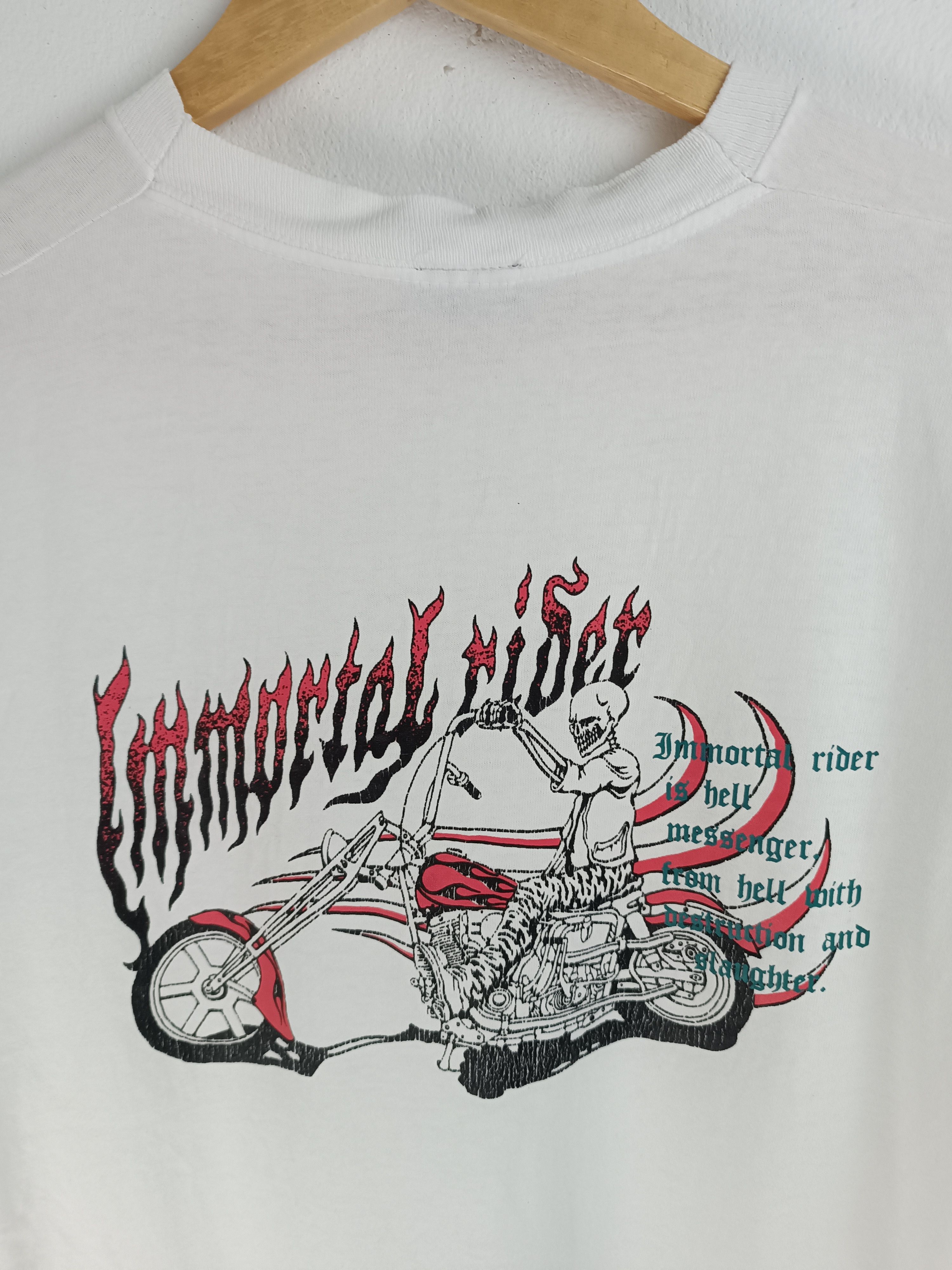 Vintage VINTAGE IMMORTAL RIDER HARLEY WEST COAST CHOPPERS SKULL FIRE Size US M / EU 48-50 / 2 - 12 Thumbnail