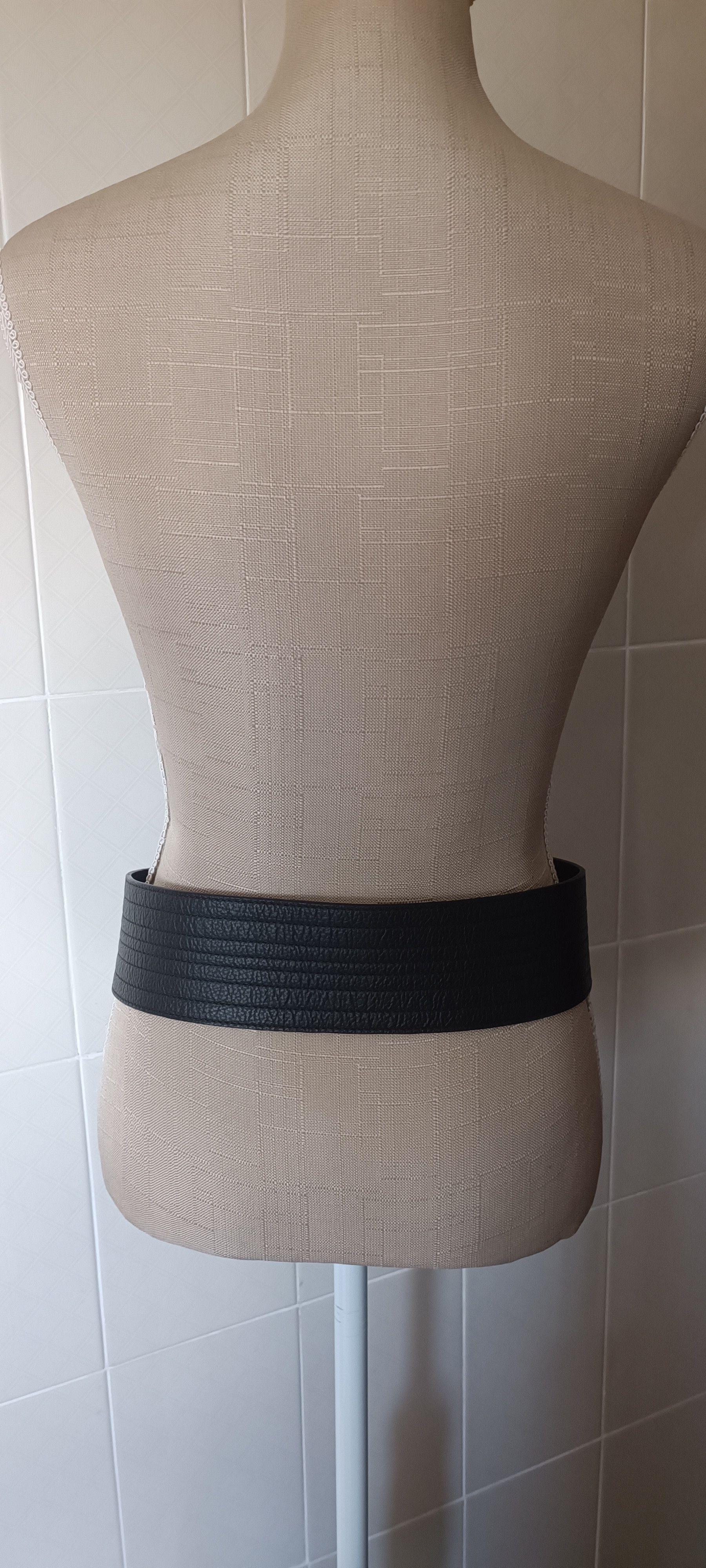 Jean Paul Gaultier 2 overlapping belts in dark brown leather Size ONE SIZE - 5 Thumbnail
