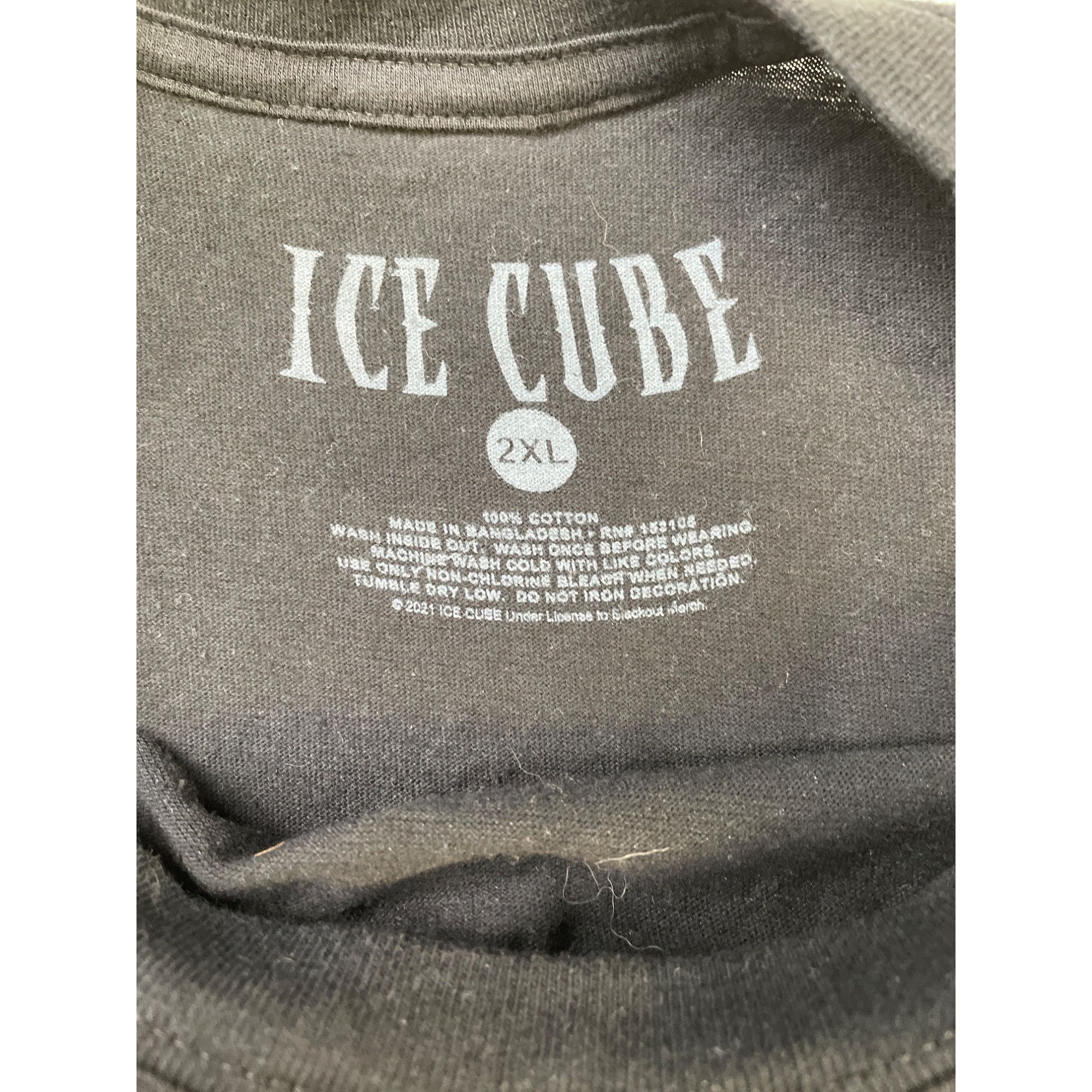 Other Ice Cube Men's Black T-Shirt Short Sleeve 2XL SKU 5993 Size US XXL / EU 58 / 5 - 4 Thumbnail