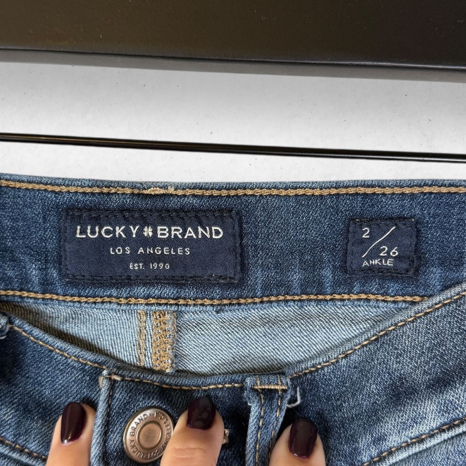 Lucky Brand Lucky Brand Jeans Women's 2/26 Ankle Mid Rise Skinny Ava Size 26" / US 2 / IT 38 - 3 Thumbnail
