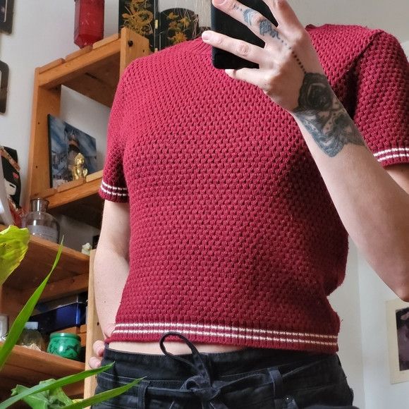 Other Miss Fortune Women's Short Sleeve Knit Retro Top - Xs Size XS / US 0-2 / IT 36-38 - 4 Thumbnail