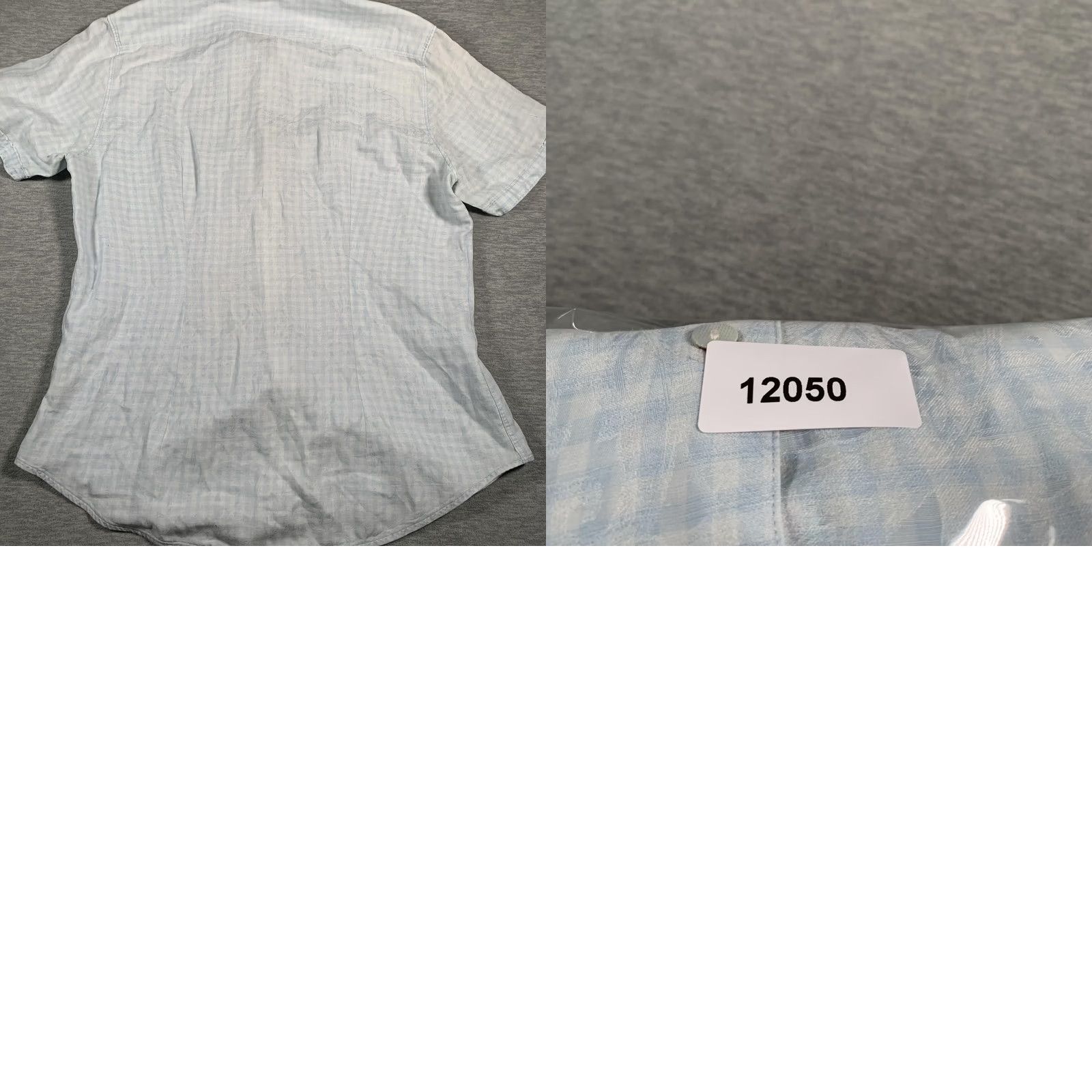 Robert Graham VINTAGE? No. Robert Graham Shirt Mens XL Linen Classic Fit Short Sleeve Button Front Blue Check Size US XL / EU 56 / 4 - 9 Thumbnail
