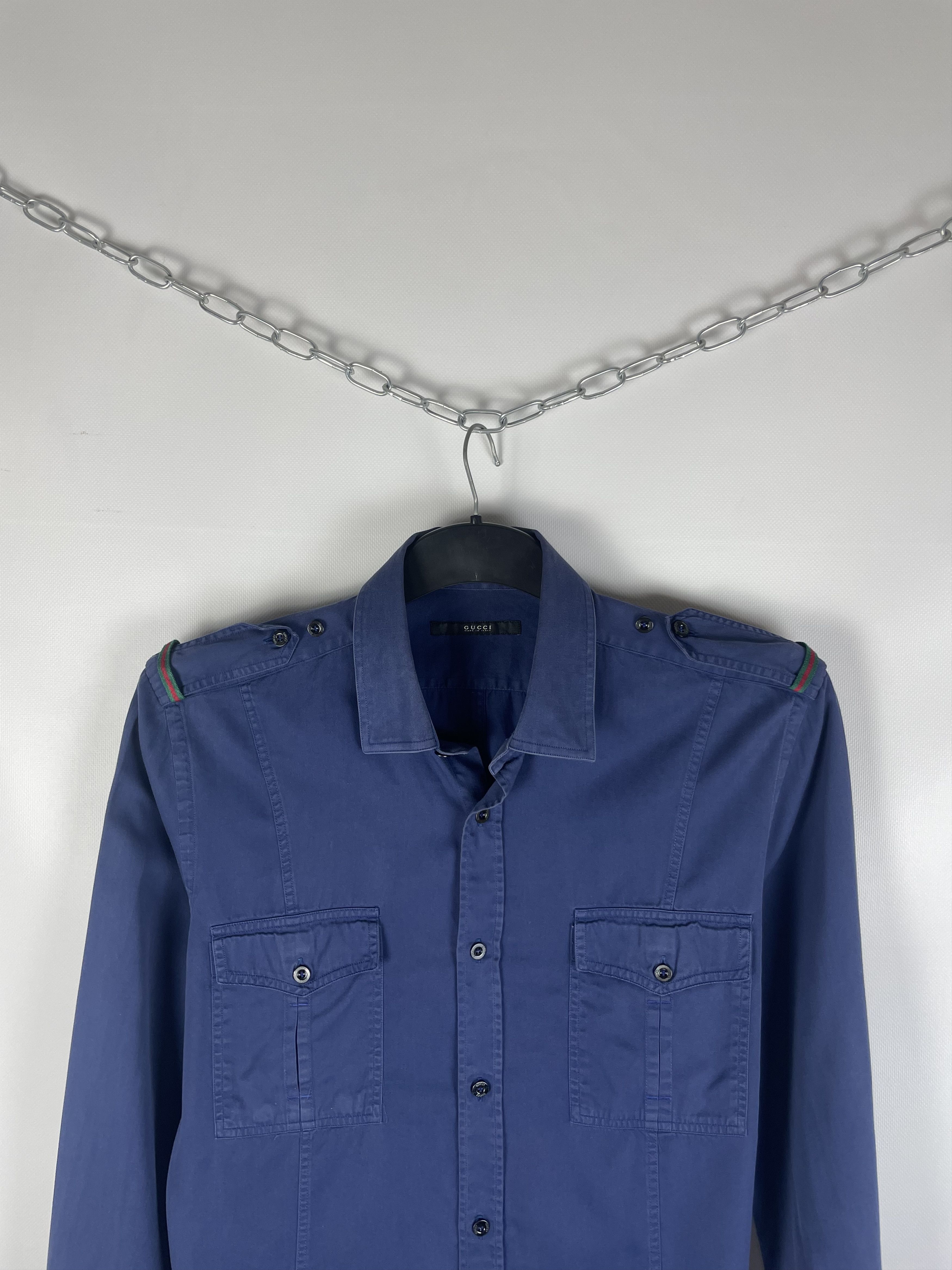 Gucci GUCCI Shirt Button Up Long Sleeve Tom Ford Era Size US M / EU 48-50 / 2 - 3 Thumbnail