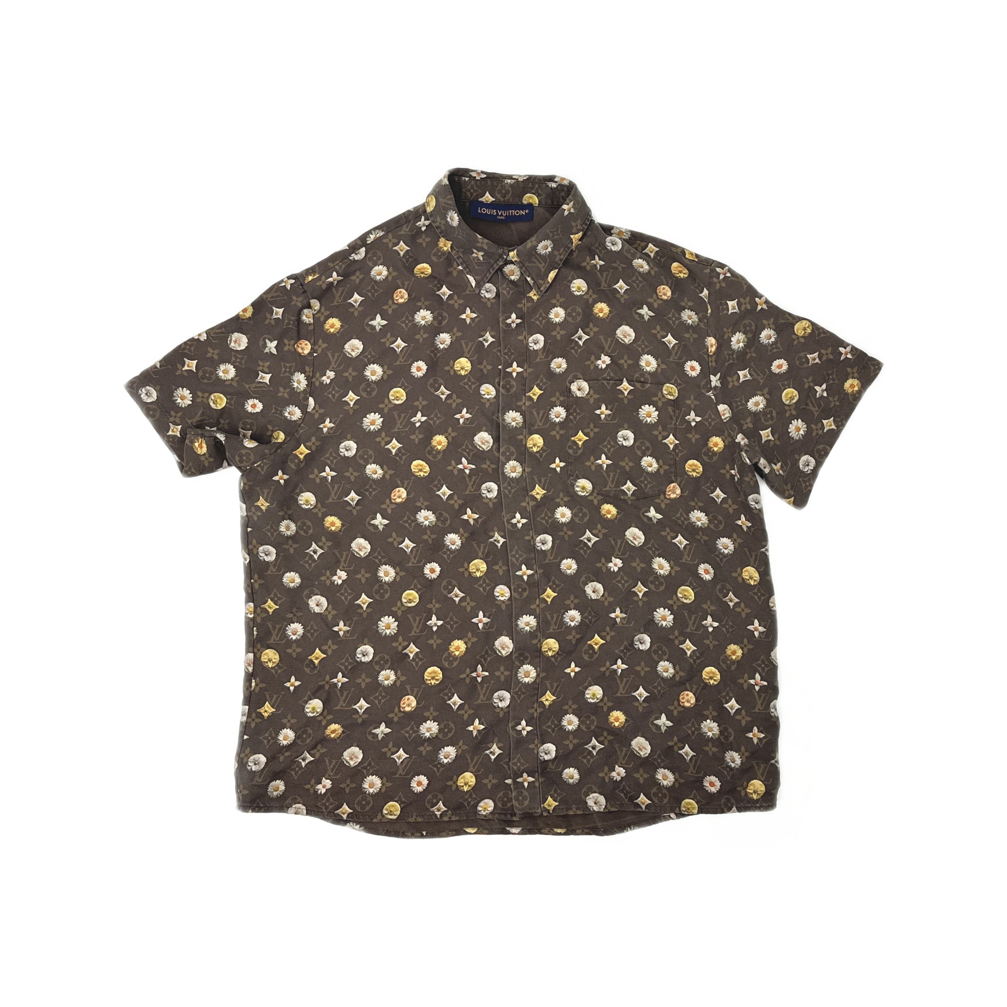 Louis Vuitton × Stussy × Vintage Stussy LV Monogram Shirt 90