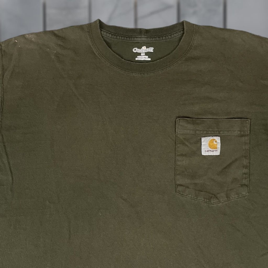 Carhartt VINTAGE Carhartt Shirt Adult Medium Green Pocket Original Casual Distressed Cropped M Size US M / EU 48-50 / 2 - 1 Thumbnail