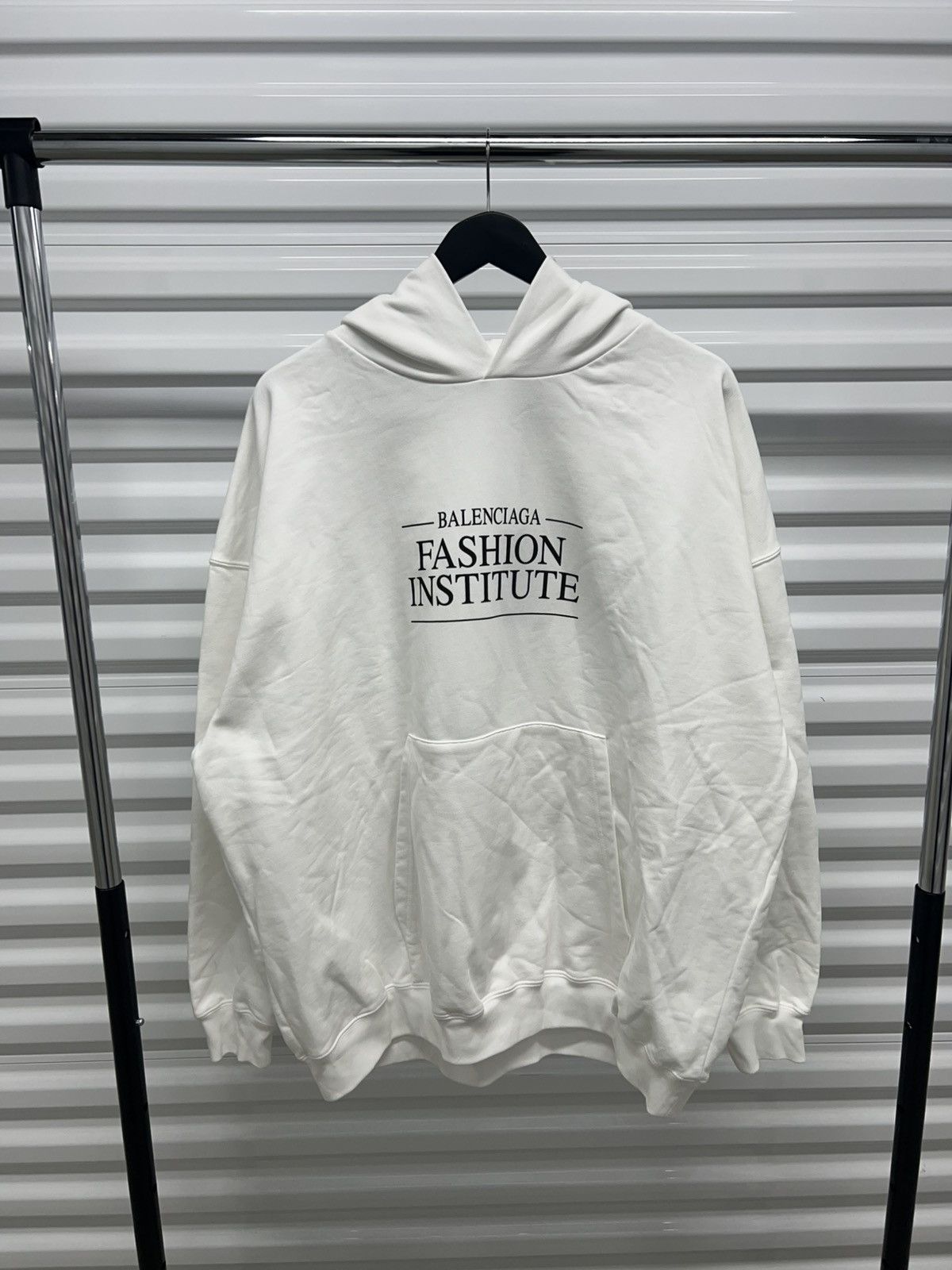 専用 BALENCIAGA Fashion Institute Hoodie Balenciaga Fashion Institute Oversized Hoodie Washed Black