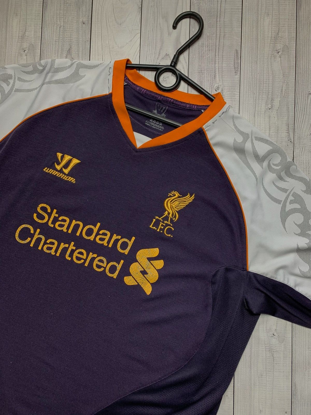 Vintage Vintage Liverpool soccer jersey size XL purple rare Size US XL / EU 56 / 4 - 2 Thumbnail
