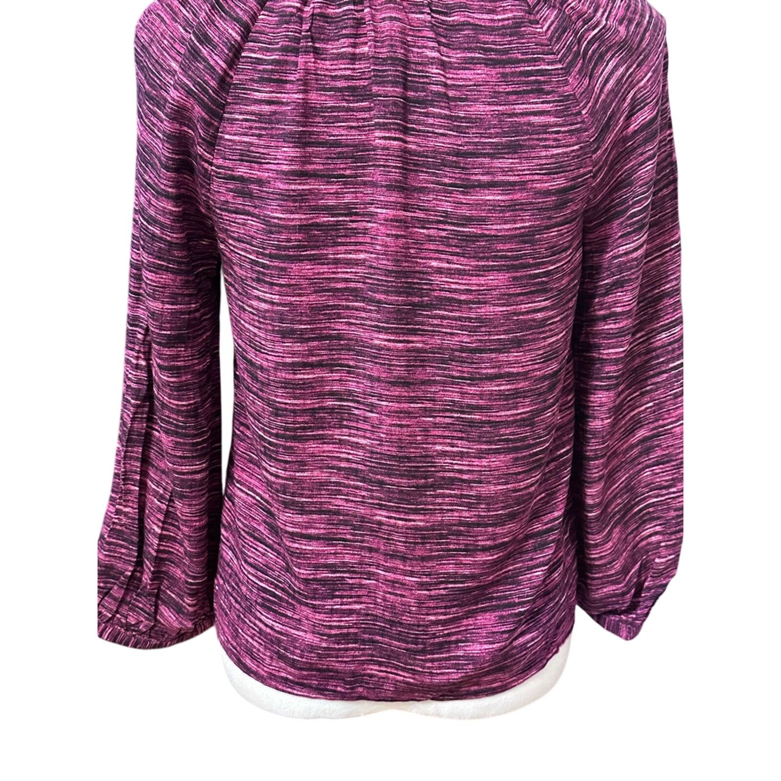 Other Melrose & Market Blouse Striped Long Sleeve Purple Womens XS Size XS / US 0-2 / IT 36-38 - 6 Thumbnail