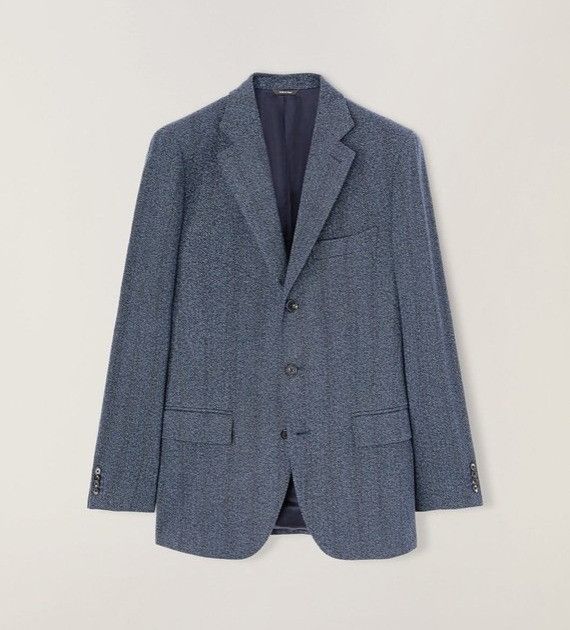 Loro Piana o1w1db10824 Torino Cashmere Jacket in Blue Size US S / EU 44-46 / 1 - 1 Thumbnail