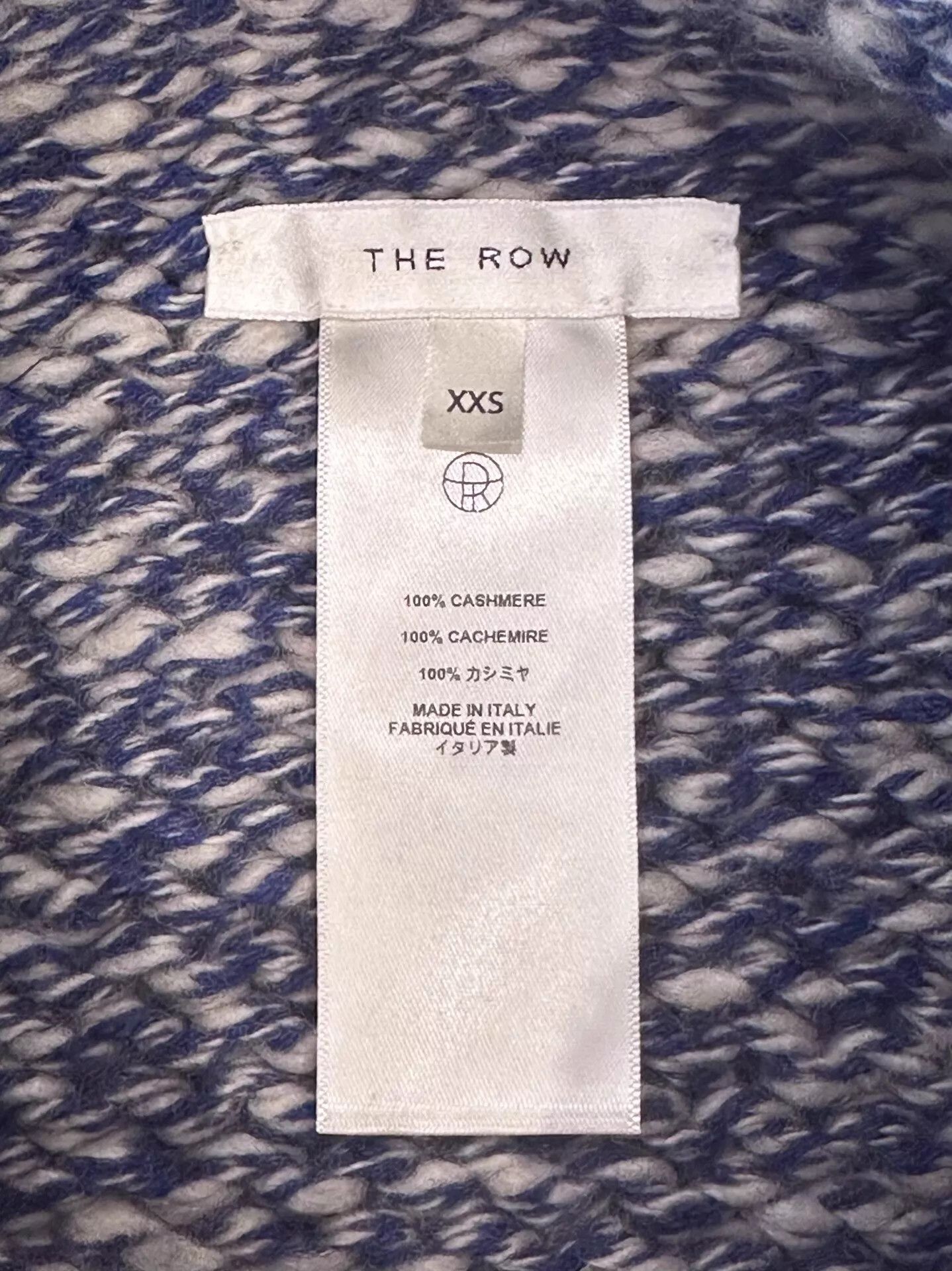 The Row The Row Womens B&W Tweed Cashmere Sweater XXS Size XXS / US 00 / IT 34 - 5 Thumbnail