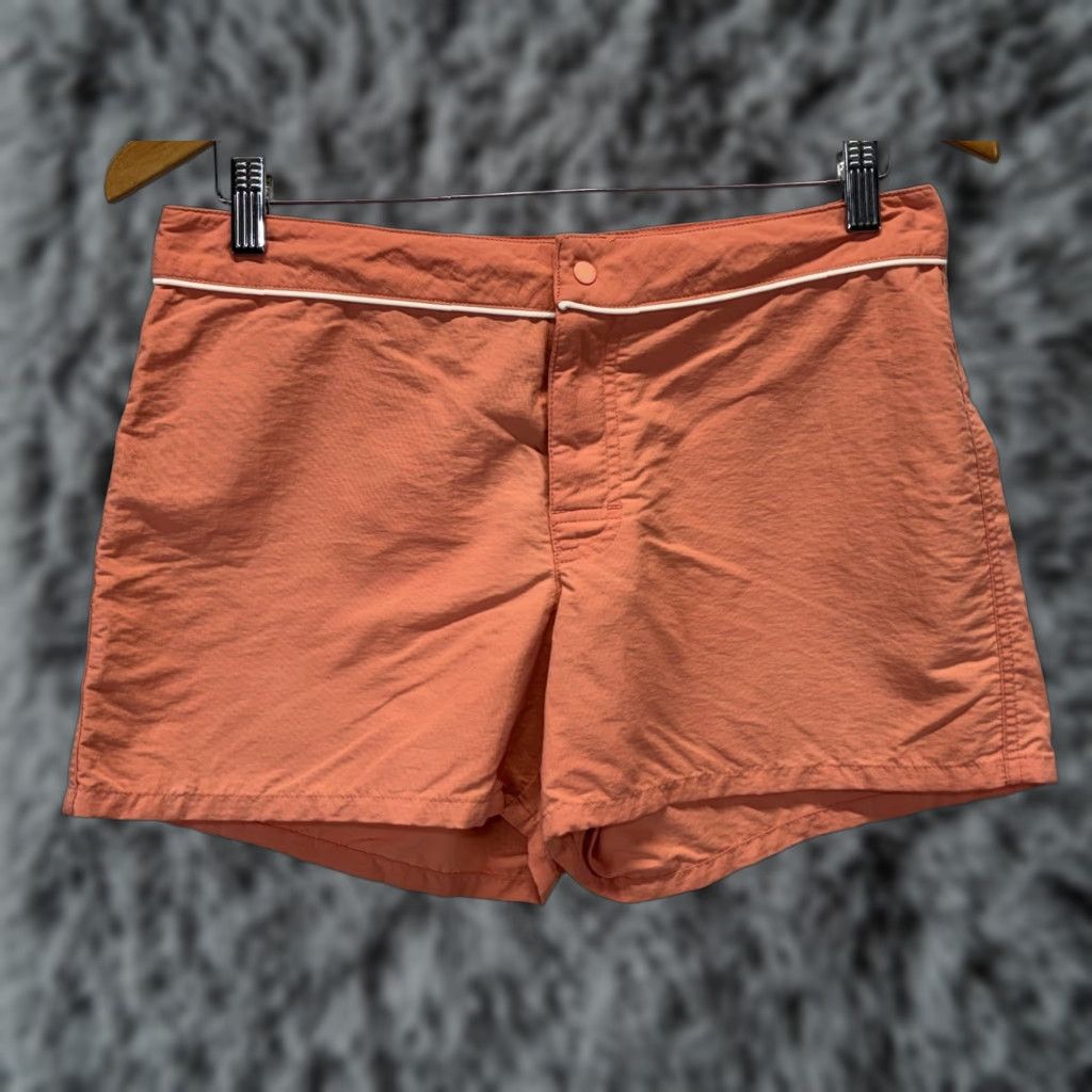Patagonia Patagonia Button Out Boardie Shorts Sz 8 Women’s Orangish Swim Water 4” Inseam Size 30" / US 8 / IT 44 - 1 Thumbnail