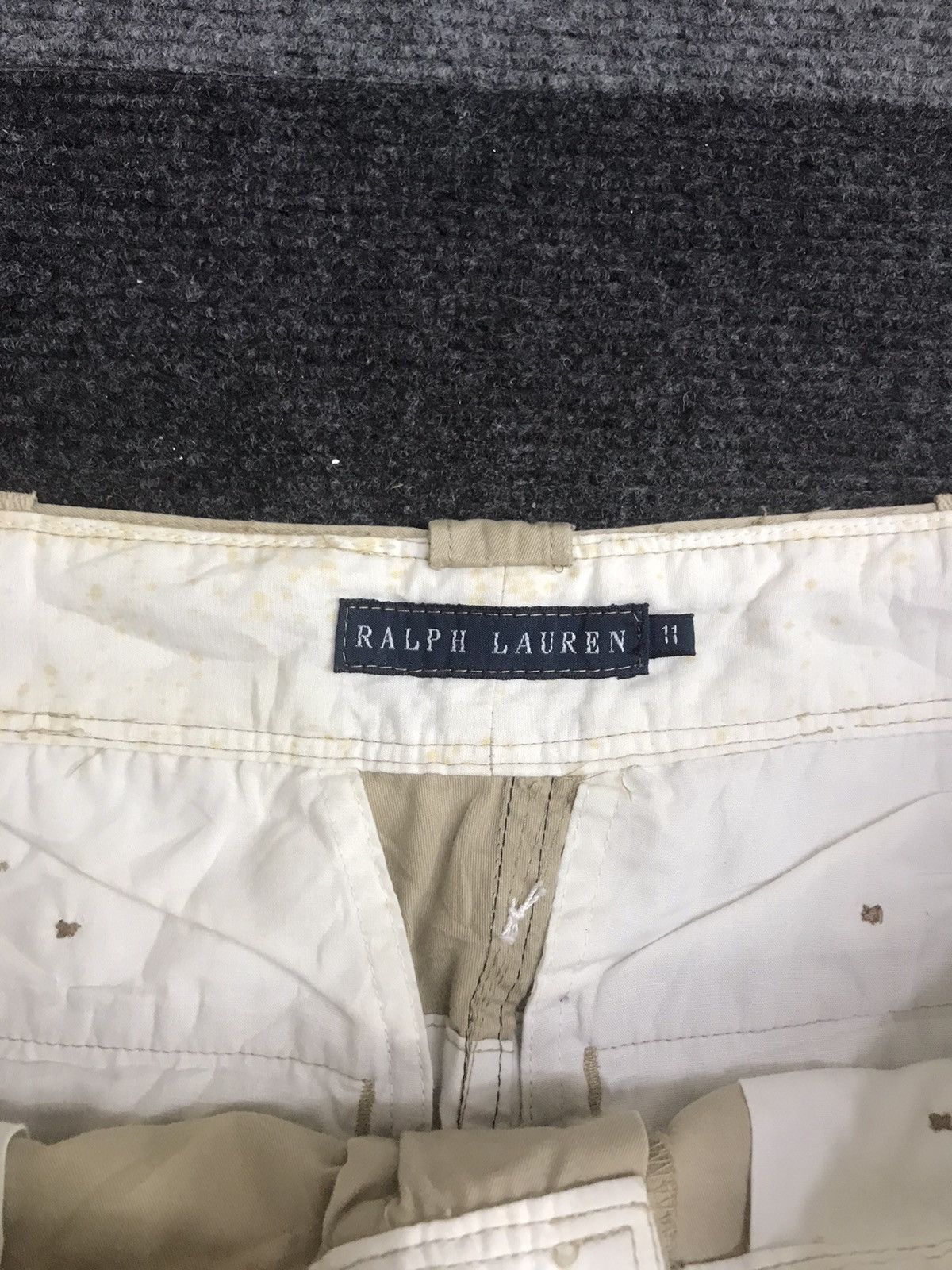Polo Ralph Lauren × Ralph Lauren × Vintage RALPH LAUREN Ankle Zipper Cargo Pant Size 30" / US 8 / IT 44 - 9 Thumbnail