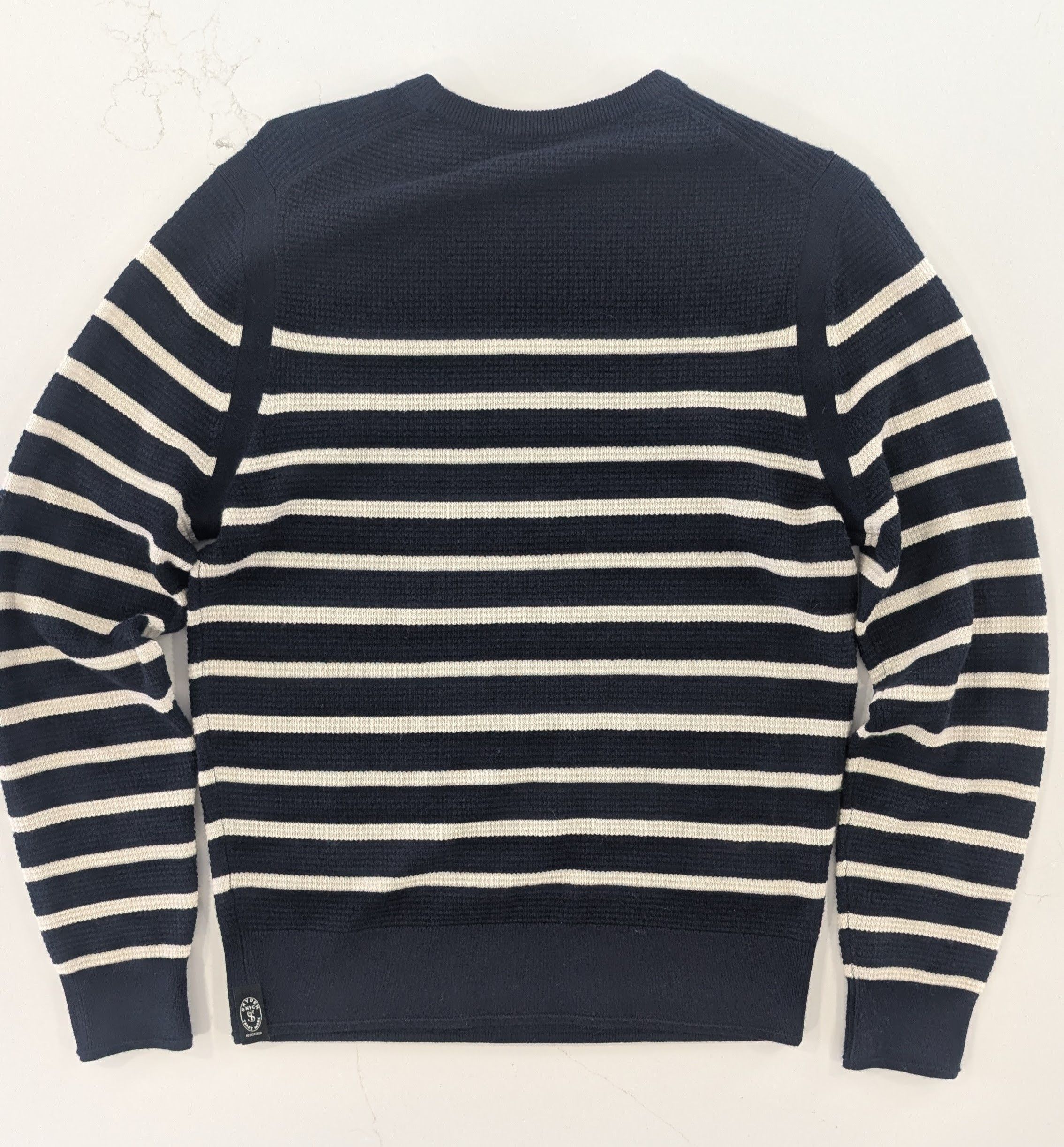 Todd Snyder ​Todd Snyder Stripe Waffle Merino Crew Sweater Thermal Size US S / EU 44-46 / 1 - 2 Thumbnail