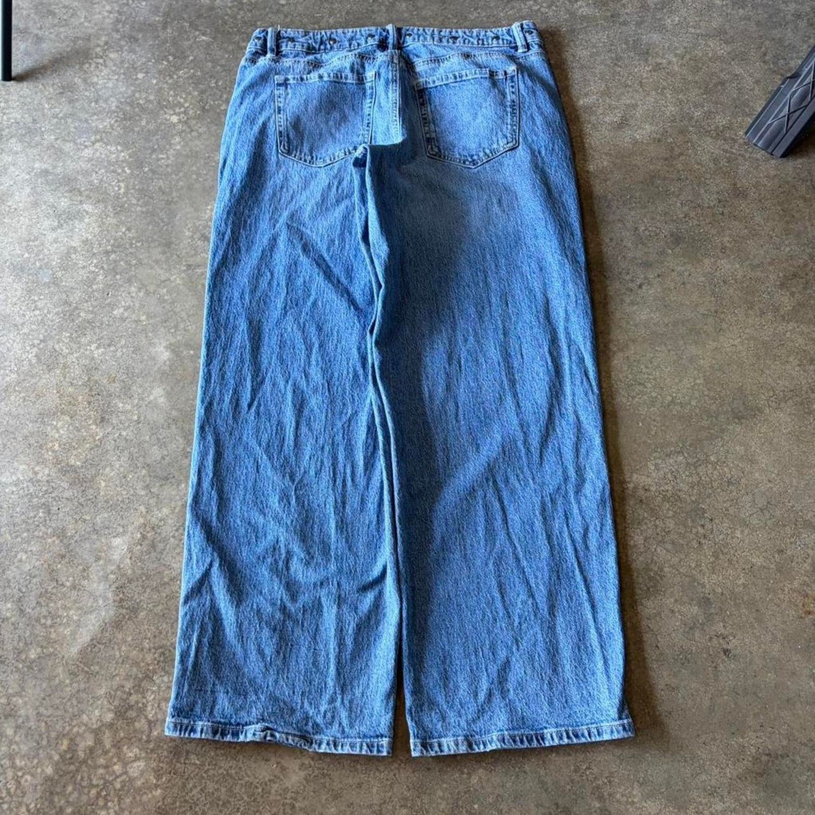 Vintage 2000s nobo wide leg baggy jeans Size US 32 / EU 48 - 2 Thumbnail