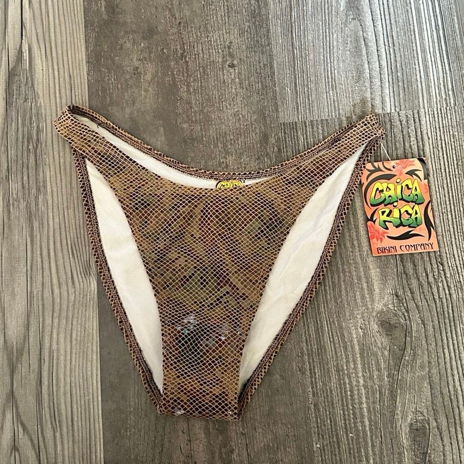 Other chica rica shiny snake skin bikini bottom Size M / US 6-8 / IT 42-44 - 1 Thumbnail