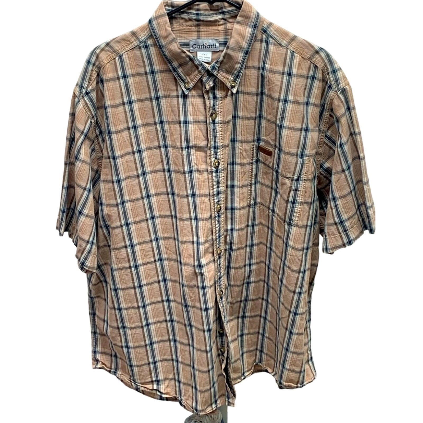 Carhartt CARHARTT LOOSE FIT MIDWEIGHT BUTTON UP PLAID SHIRT SIZE XXL Size US XXL / EU 58 / 5 - 1 Thumbnail