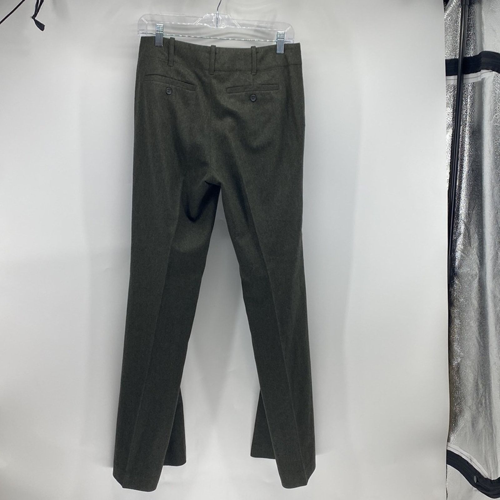 Banana Republic Banana Republic wool cashmere Martin wide leg pant green Size 28" / US 6 / IT 42 - 8 Thumbnail