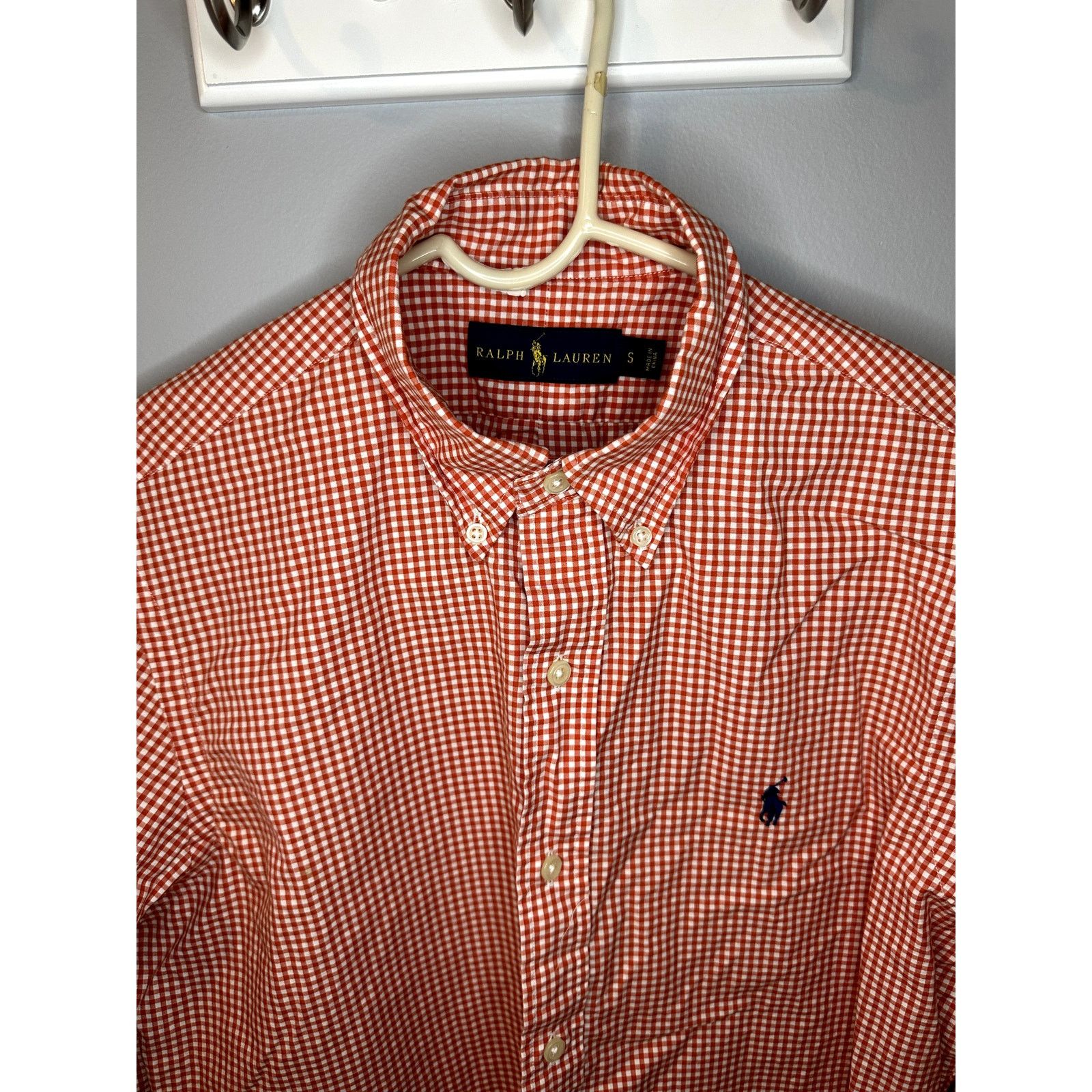 Ralph Lauren Ralph Lauren Check Long Sleeve Button Down Shirt Orange S Size US S / EU 44-46 / 1 - 3 Thumbnail