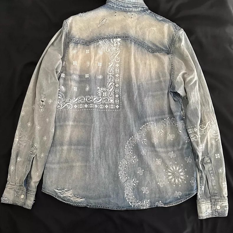Amiri Amiri 21SS Screen Print Bandana Shirt Size US S / EU 44-46 / 1 - 2 Thumbnail