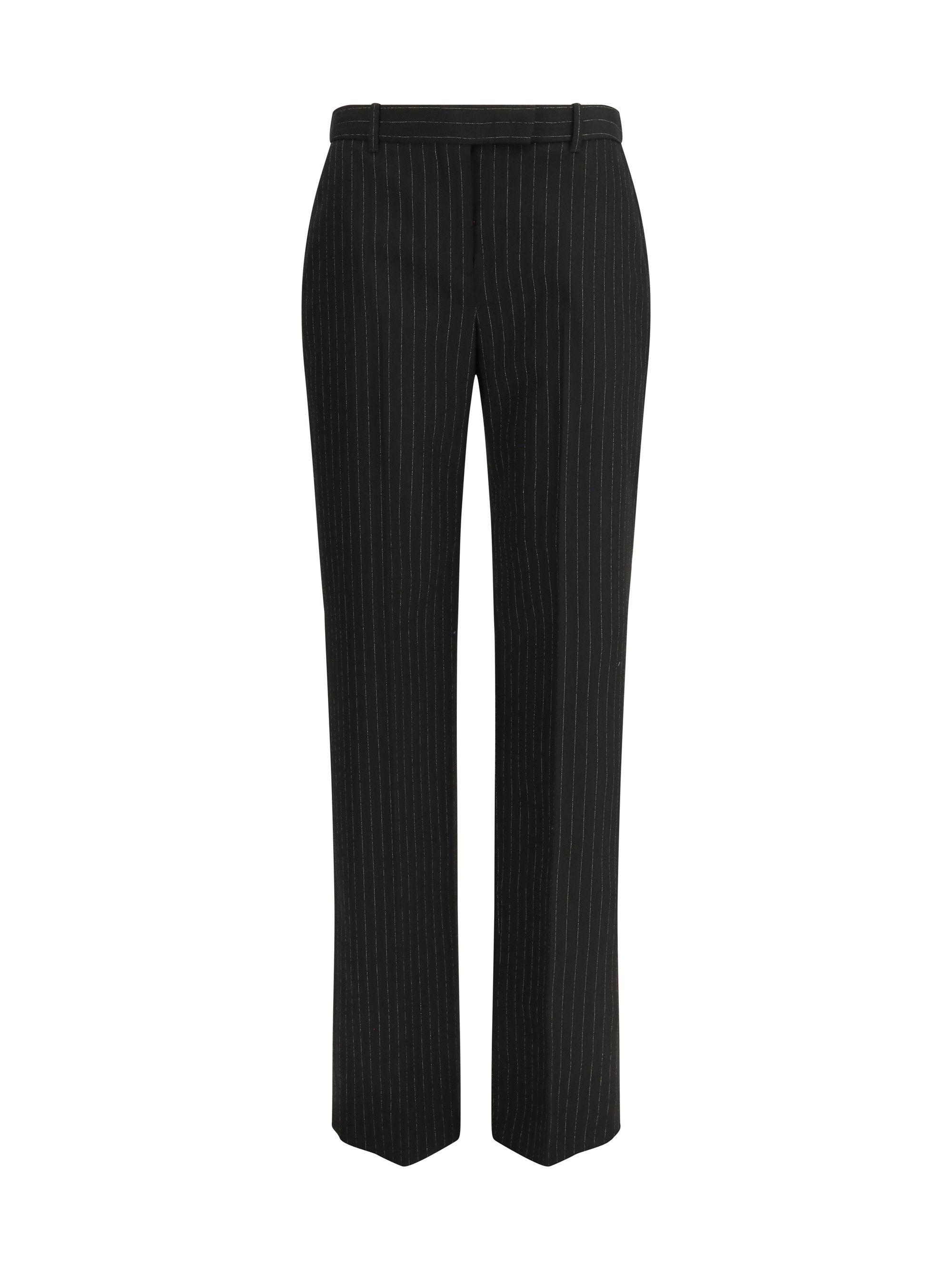 Alexander McQueen Pinstriped tailored Trousers Size 28" / US 6 / IT 42 - 1 Thumbnail
