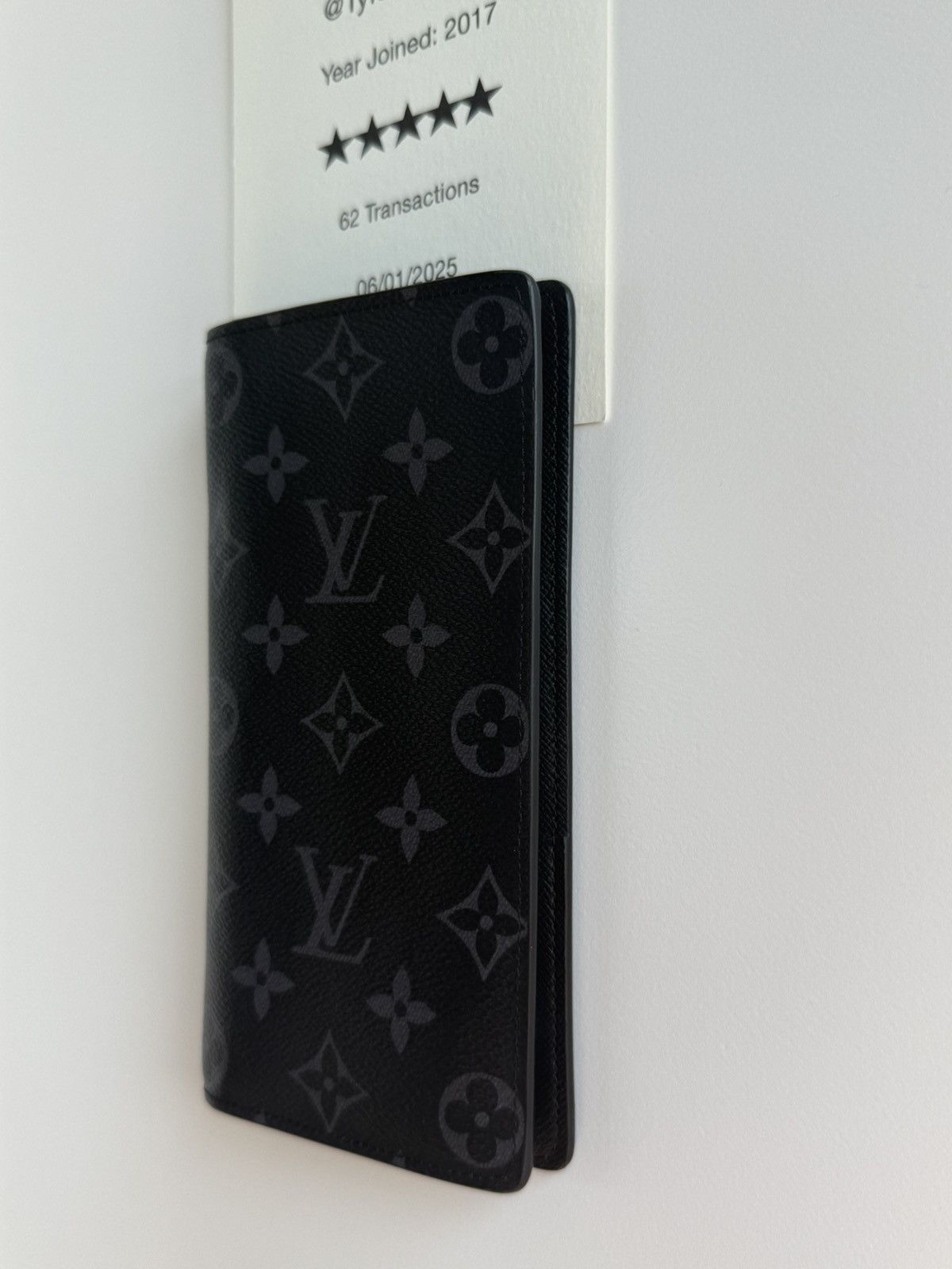 Louis Vuitton Louis Vuitton Brazza Wallet Monogram Eclipse Canvas Size ONE SIZE - 3 Thumbnail