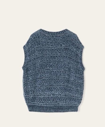 Loro Piana o1w1db10825 FAO8347 Val D'egua Crewneck Sweater in Blue Size S / US 4 / IT 40 - 2 Thumbnail