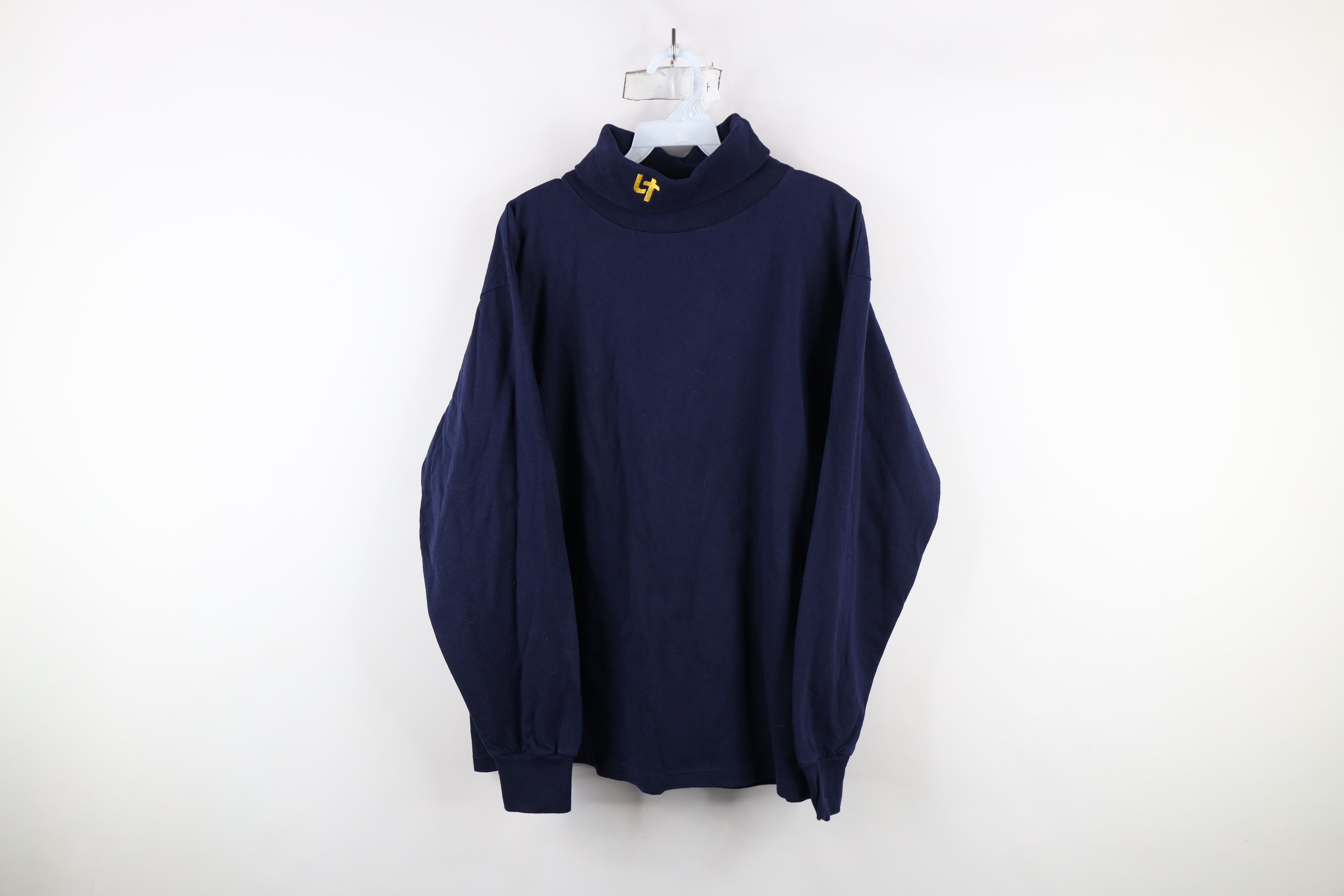 Vintage Vintage 90s Streetwear University Toledo Turtleneck T-Shirt Size US L / EU 52-54 / 3 - 1 Thumbnail