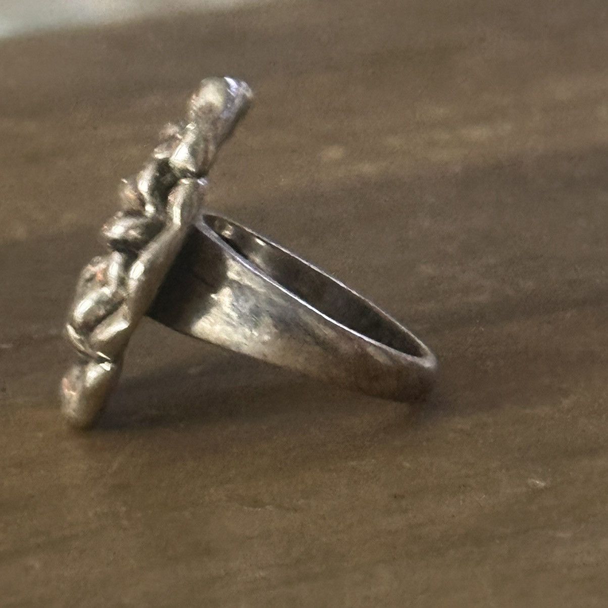 Other Vintage silver tone flower ring Size ONE SIZE - 5 Thumbnail