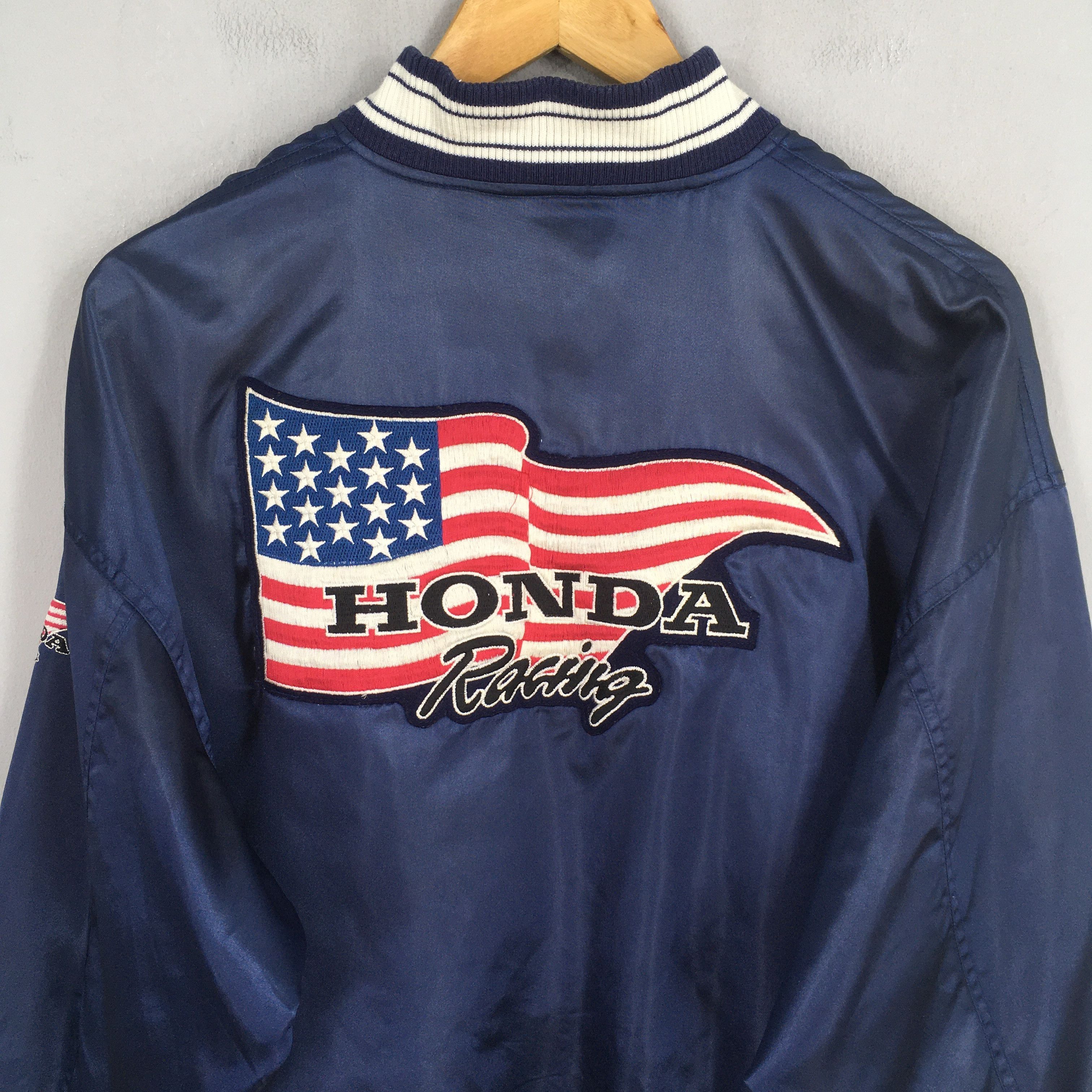 Honda Vintage 90's Honda Racing Team Blue Jacket Large Size US L / EU 52-54 / 3 - 2 Thumbnail
