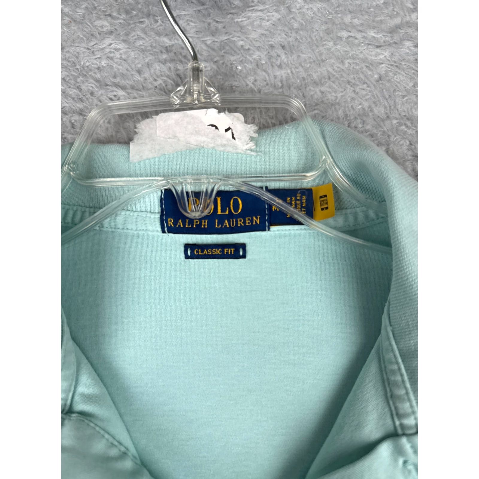 Ralph Lauren VINTAGE Ralph Lauren Polo Shirt Adult Medium Blue 100% Cotton Short Sleeve Jersey Fabric Polo Shirt Size US M / EU 48-50 / 2 - 7 Thumbnail