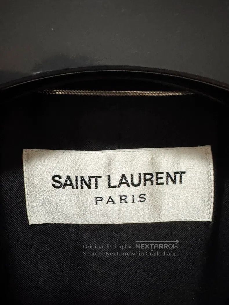 Saint Laurent Paris Saint Laurent Paris Double-breasted Long Smoking Coat with Size US S / EU 44-46 / 1 - 5 Thumbnail