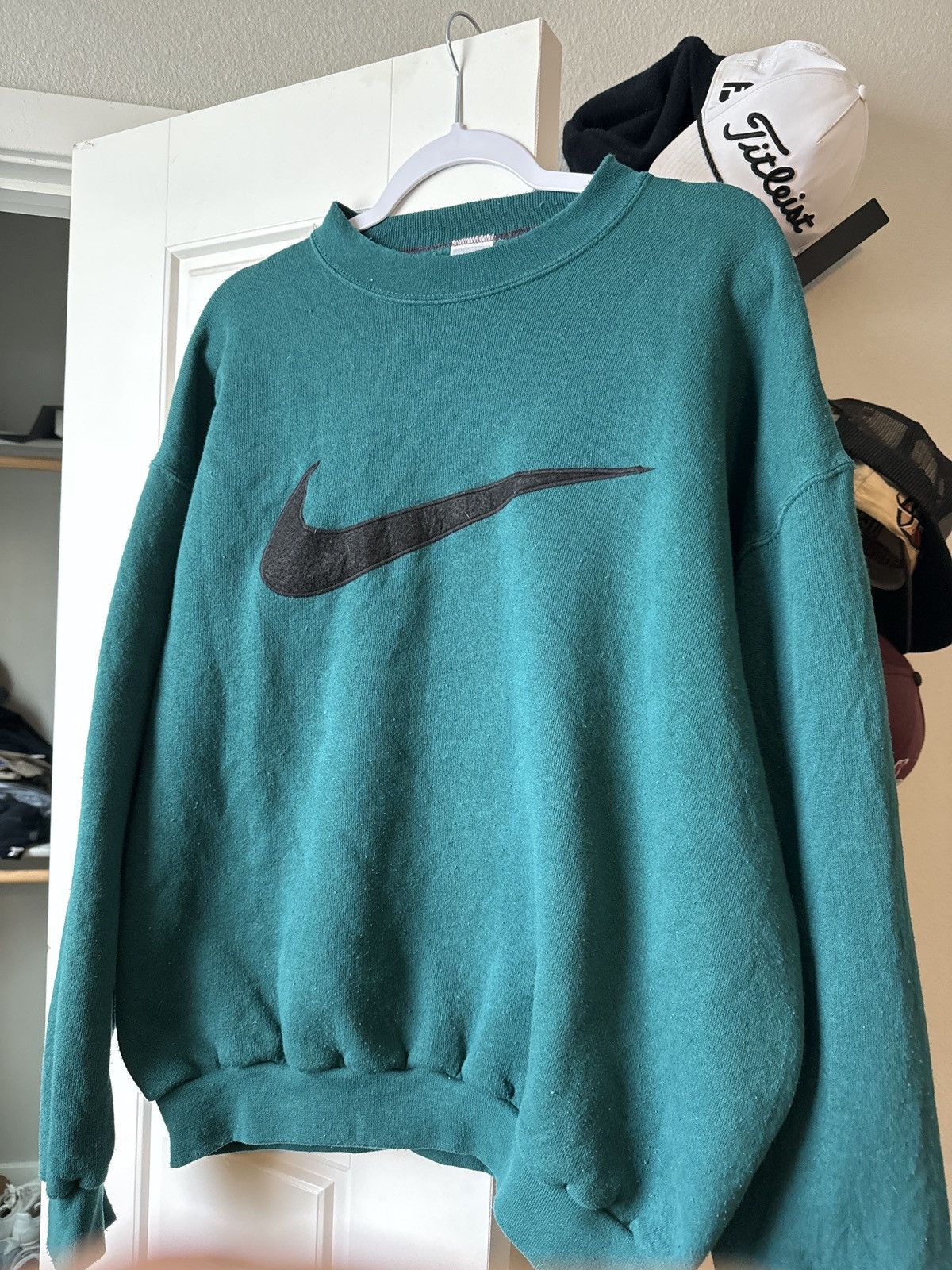 Nike vintage nike big swoosh long sleeve Size US L / EU 52-54 / 3 - 2 Thumbnail