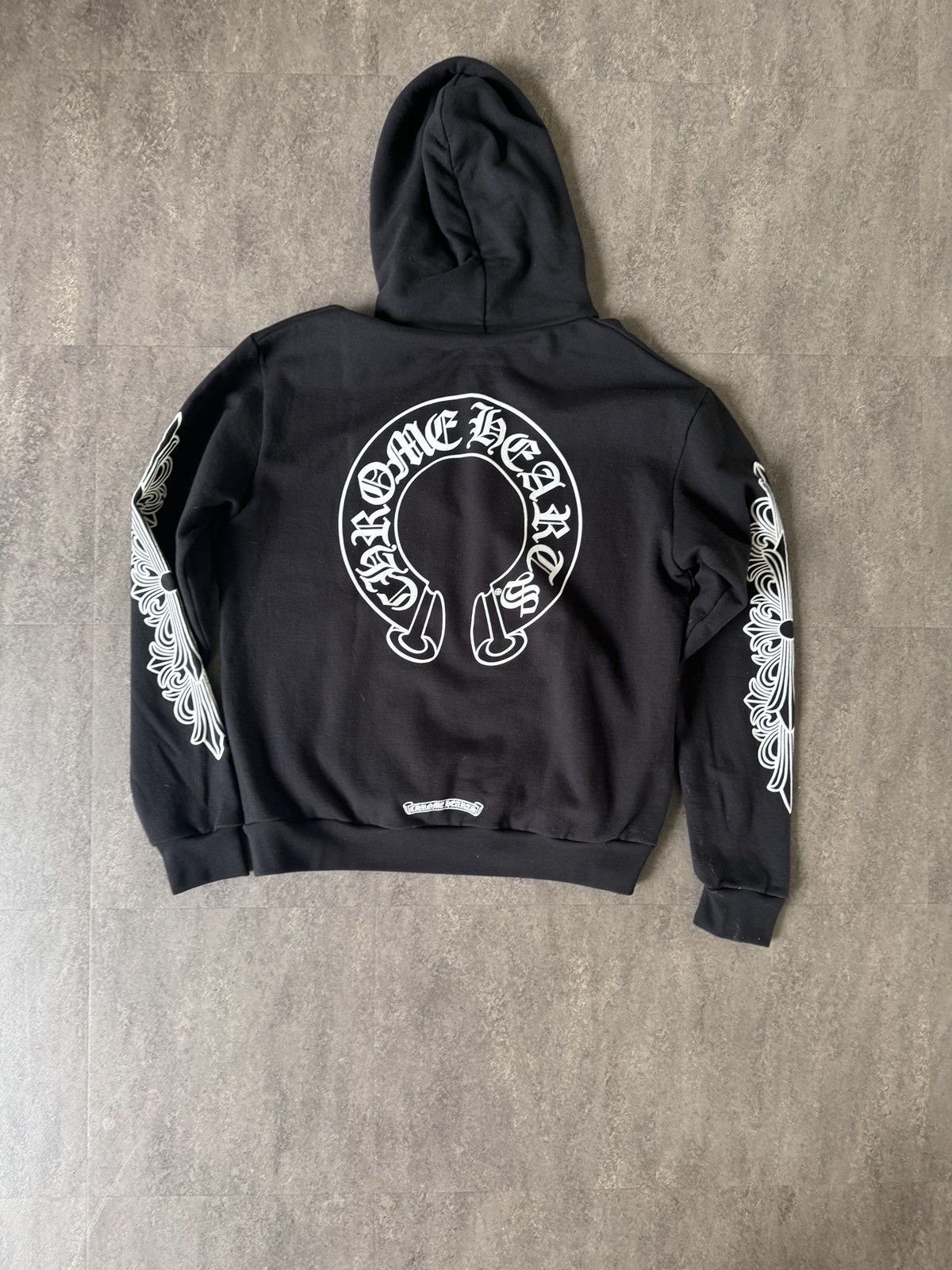 Chrome Hearts Chrome Hearts Horse Shoe Floral Hoodie Size US S / EU 44-46 / 1 - 2 Thumbnail