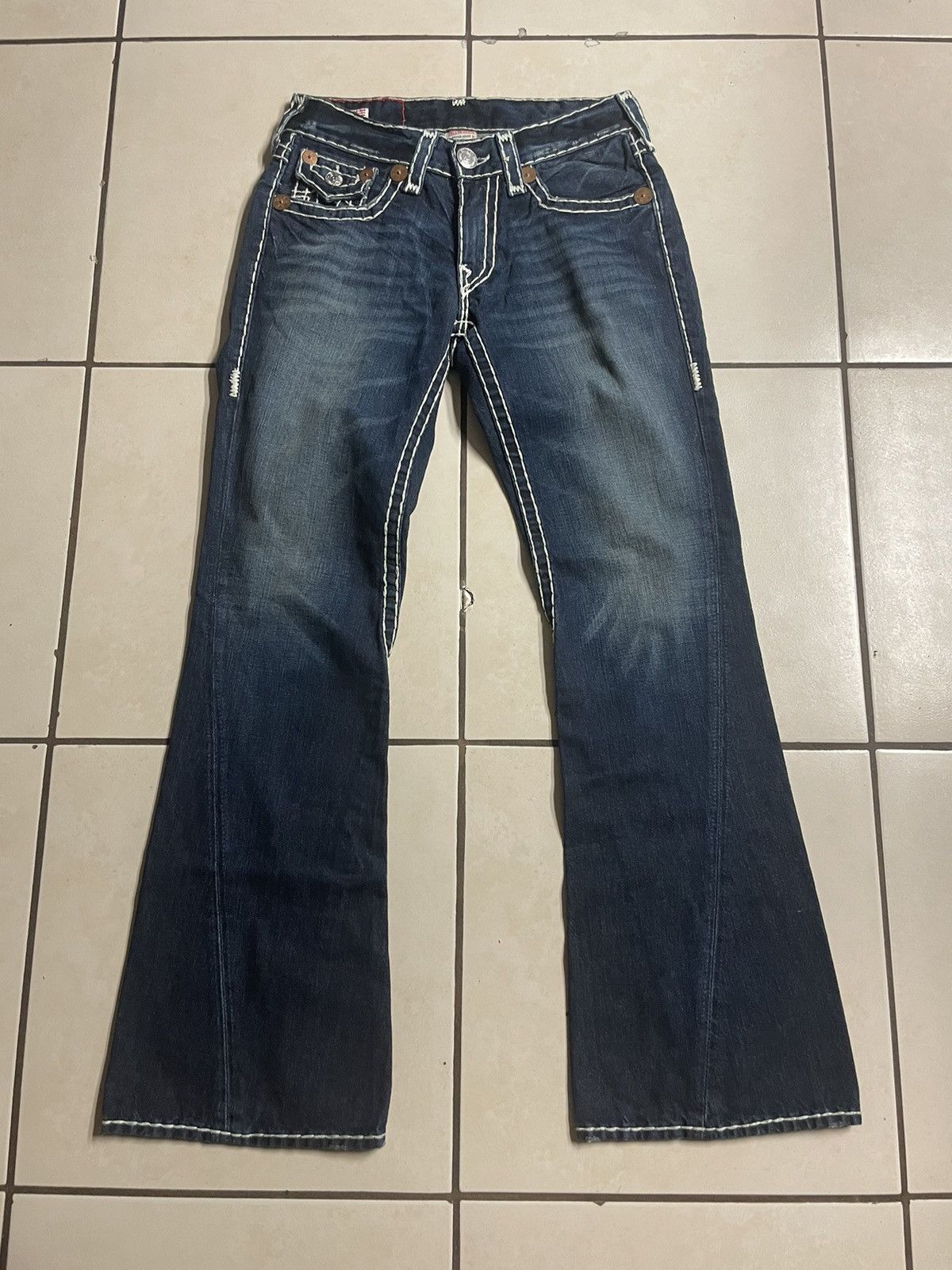 TRUE RELIGION「JOEY」 00s y2k フレア Vintage Y2K True Religion Joey Low Rise Flared Jeans - Extra
