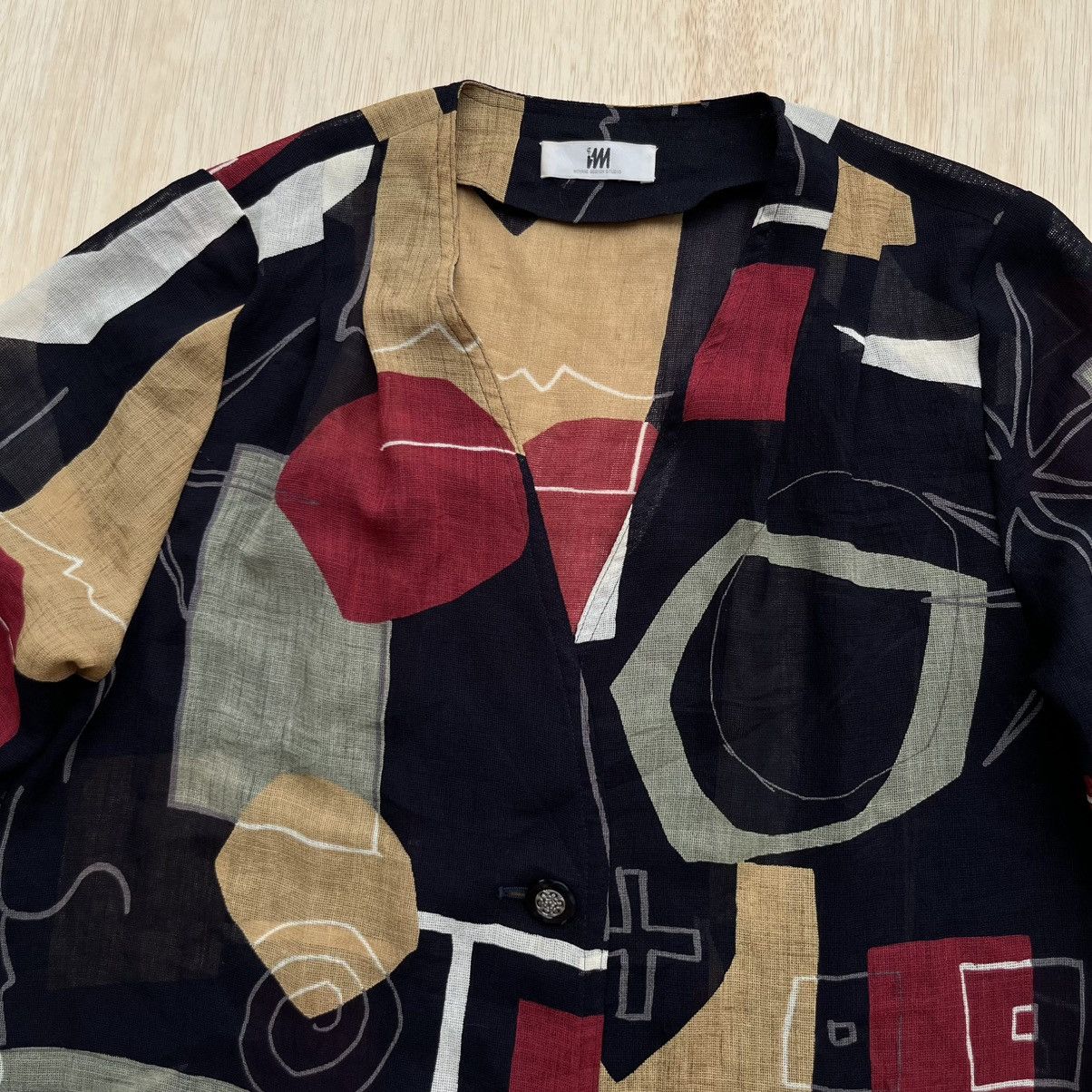 Issey Miyake ISSEY MIYAKE SUIT SILK BLAZER MULTI COLOUR Size M / US 6-8 / IT 42-44 - 2 Thumbnail