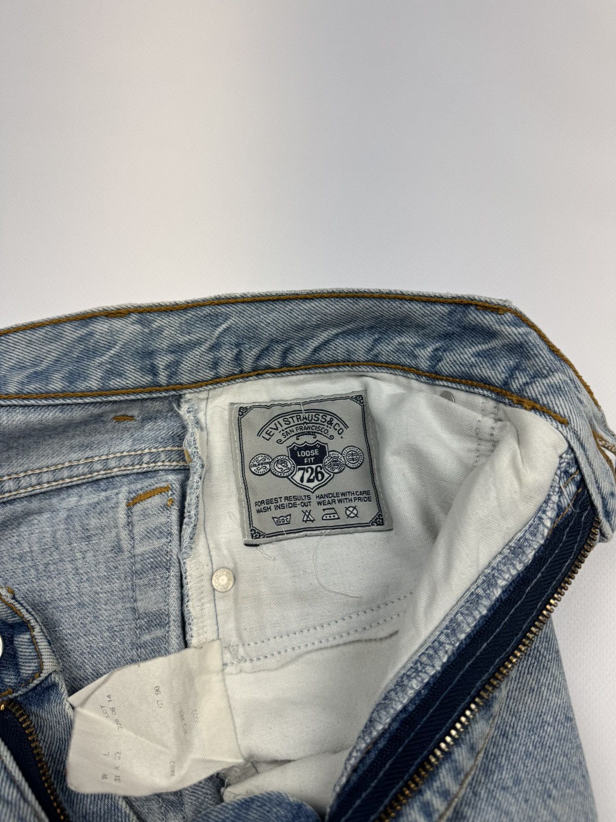 Levi's Vintage Clothing Vintage Levis 726 Silver Tab Loose Fit Jeans Size US 31 - 16 Thumbnail