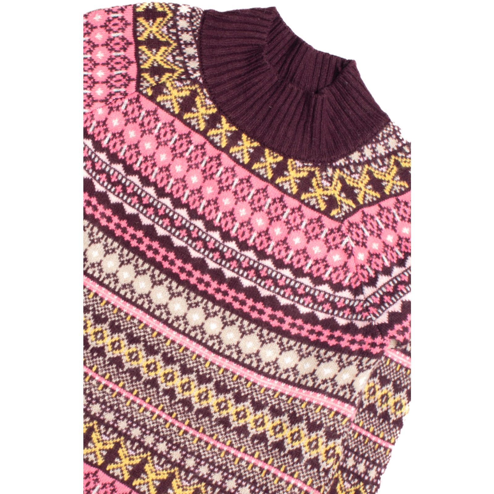 Vintage VINTAGE New York & Company Fair Isle Sweater Red Medium Pullover Knit Shirt Mens Size M / US 6-8 / IT 42-44 - 2 Thumbnail