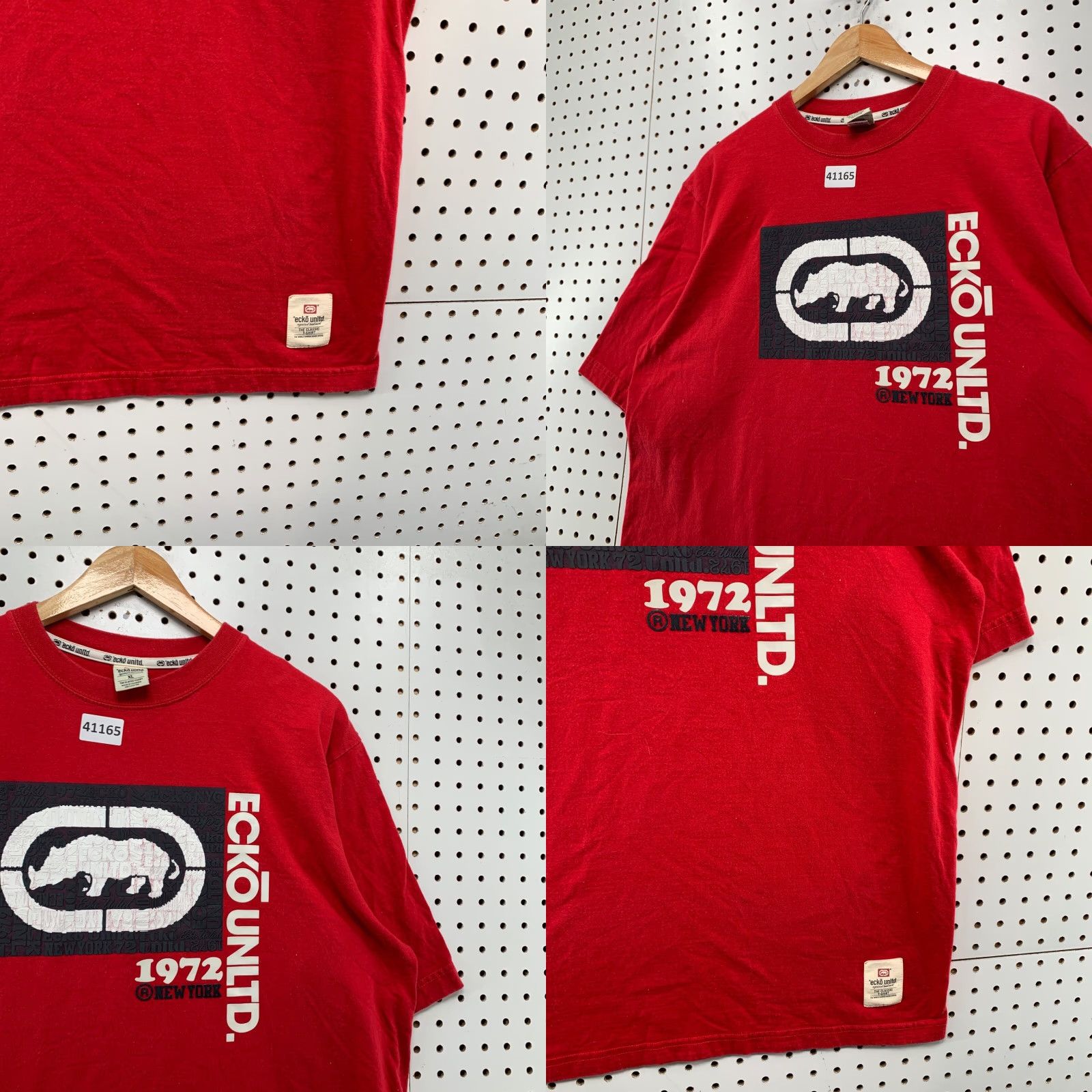 Ecko Unltd. VINTAGE Ecko Rhino Shirt Mens XL Red Hip Hop Short Sleeve Graffiti T-Shirt Size US XL / EU 56 / 4 - 8 Thumbnail