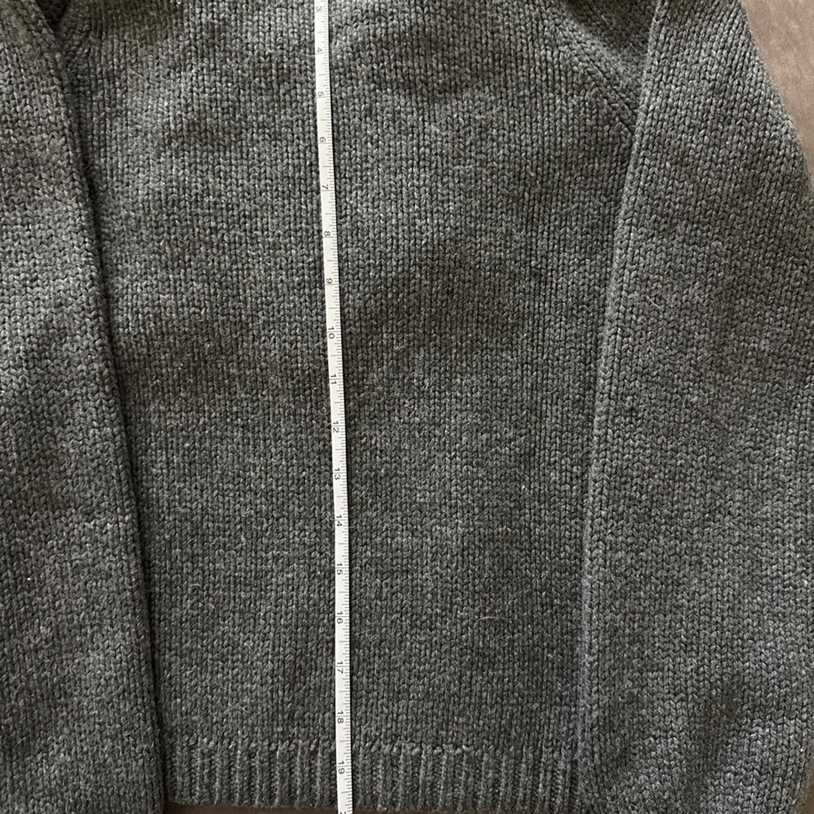 Campia Moda XS Moda International Gray Knit Cowl Sweater Size XS / US 0-2 / IT 36-38 - 5 Thumbnail