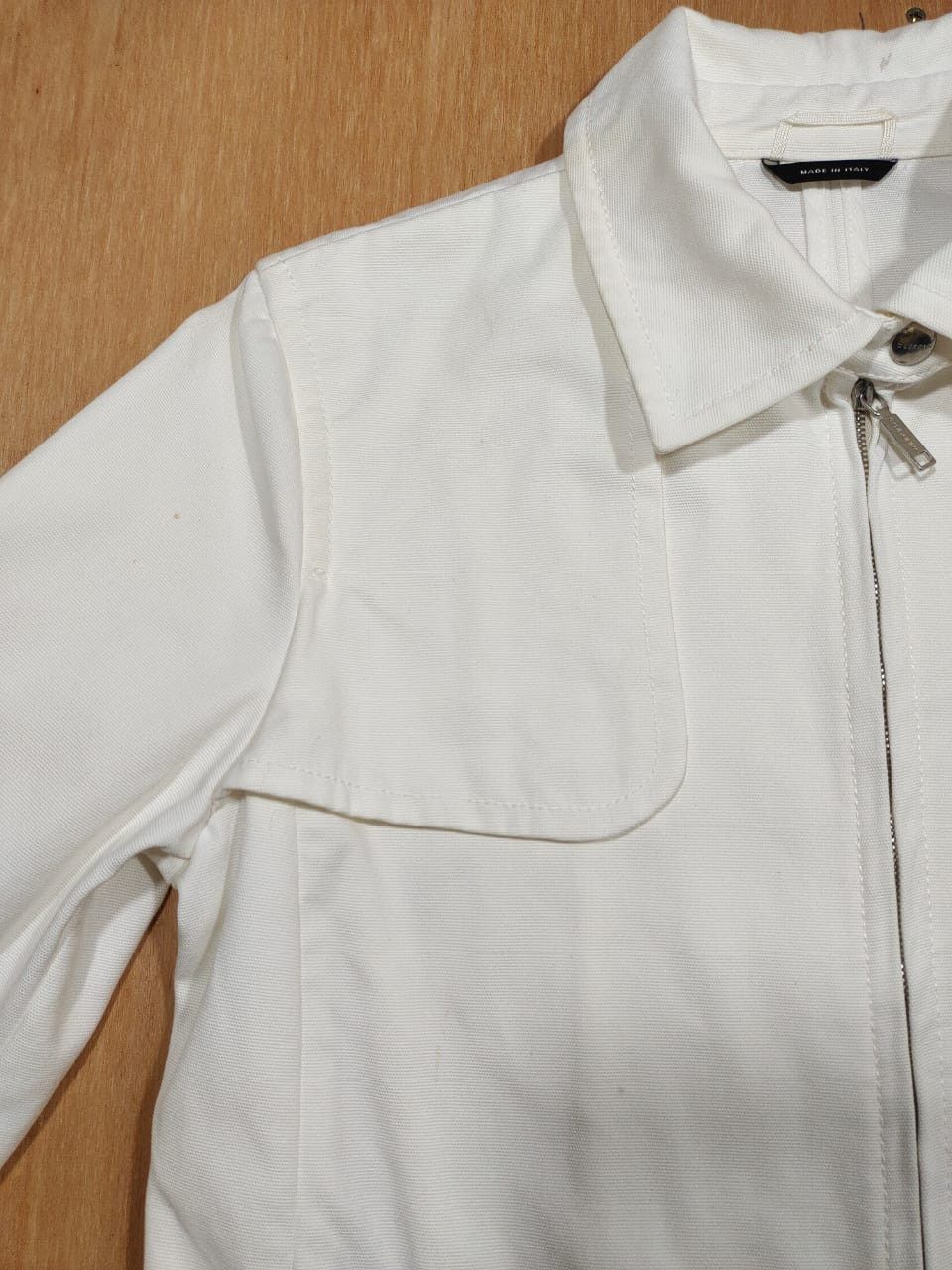 Max Mara MAX MARA WEEKEND LINE WHITE DENIM JACKET Size S / US 4 / IT 40 - 6 Thumbnail