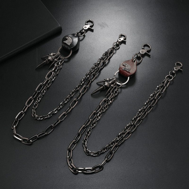 Japanese Brand 2 Layer Knife y2k Wallet Chain Size ONE SIZE - 1 Thumbnail