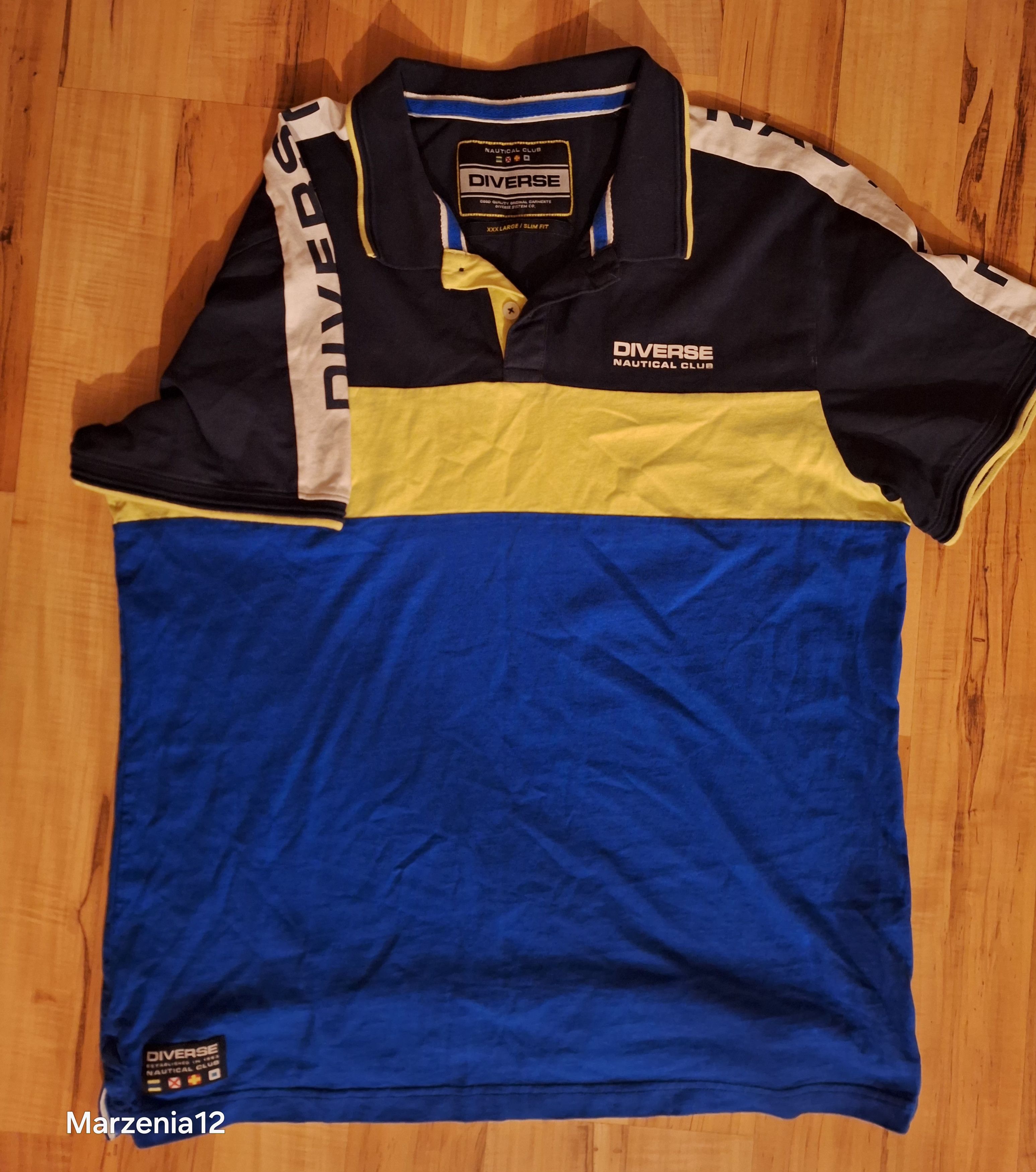 Other Diverse Nautical Club Colorblock Polo Shirt - 3XL Slim Fit Size US XXL / EU 58 / 5 - 1 Thumbnail
