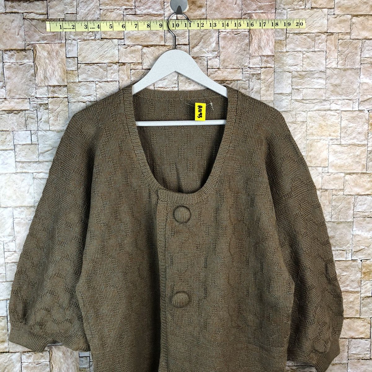 Japanese Brand Japanese Brand Brown Cardigan Knitwear #A1193 Size L / US 10 / IT 46 - 2 Thumbnail