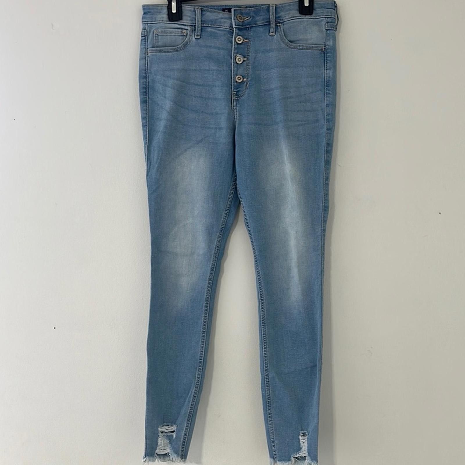 Hollister Hollister High Rise Skinny Blue Jeans Size 30" / US 8 / IT 44 - 1 Thumbnail