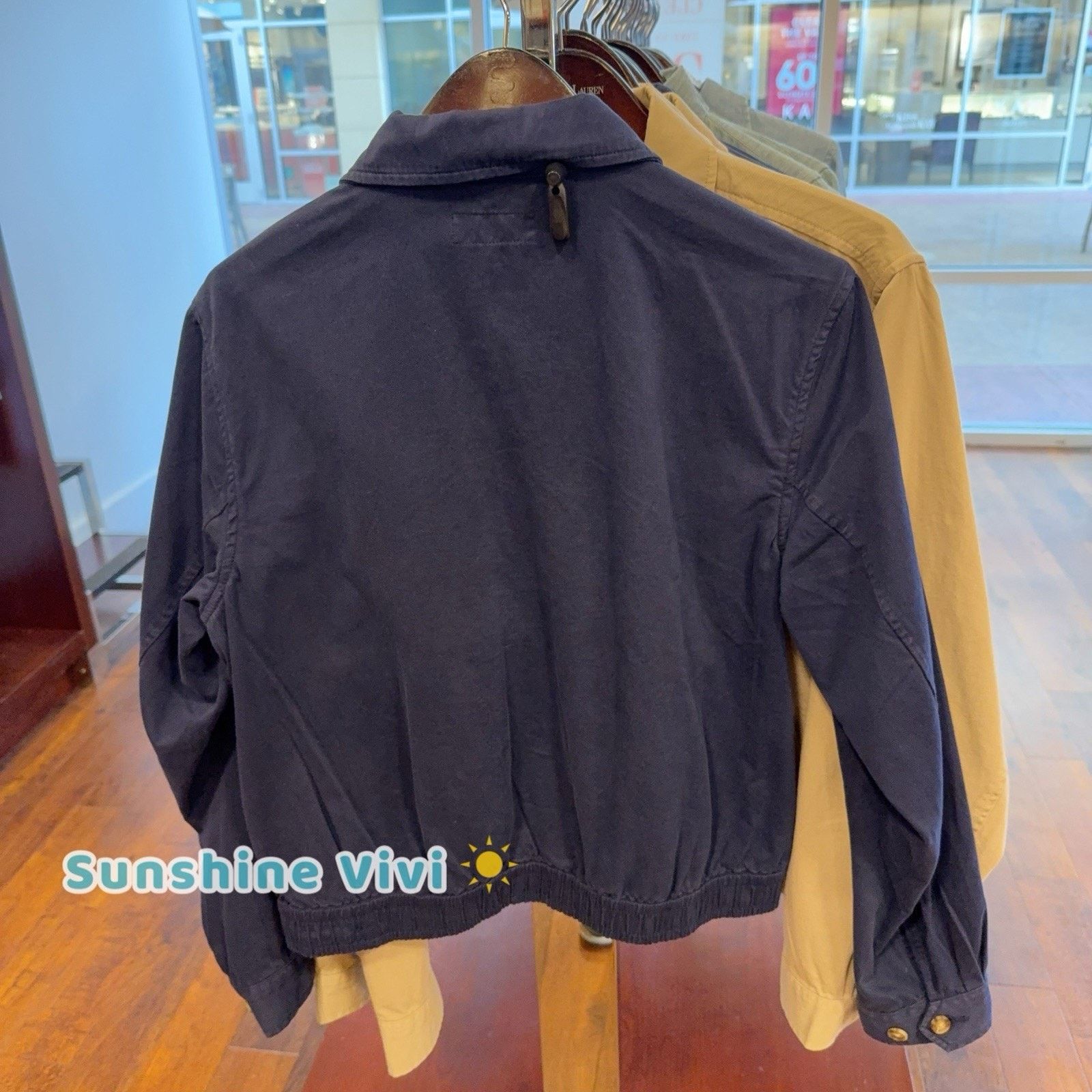 Polo Ralph Lauren NWT Polo Ralph Lauren Women's Cotton Twill JACKET Navy small Size S / US 4 / IT 40 - 2 Thumbnail