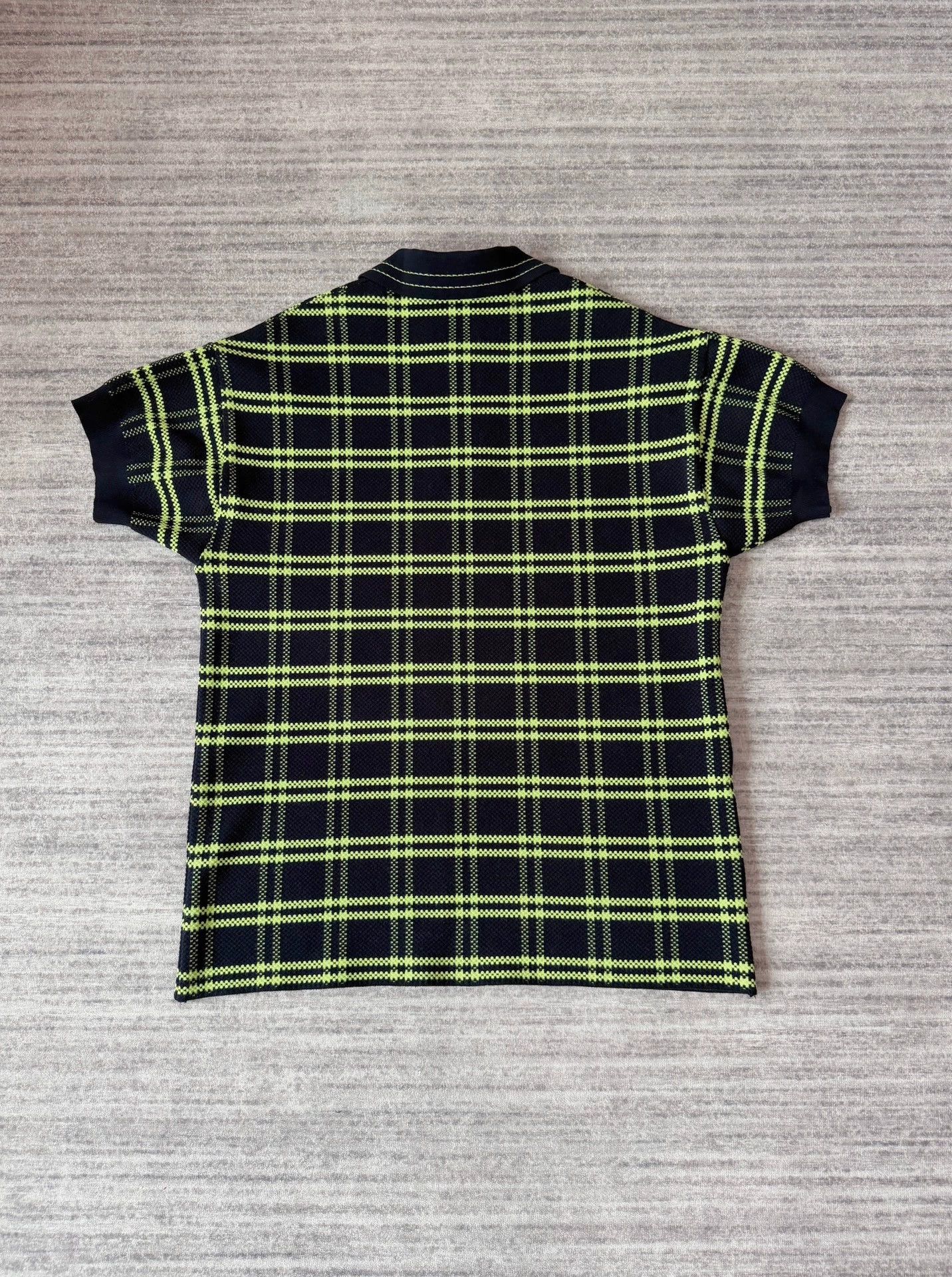 Namacheko Namacheko Plaid Knit Short Sleeve Polo Black Green Size XS / US 0-2 / IT 36-38 - 3 Thumbnail