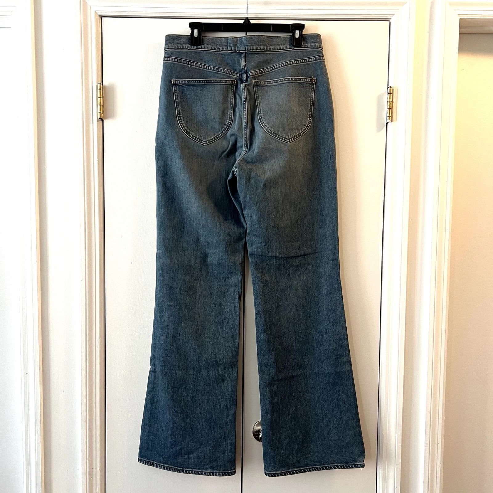 Veronica Beard Veronica Beard crosbie wide leg with western pocket jeans Size 31" - 6 Thumbnail