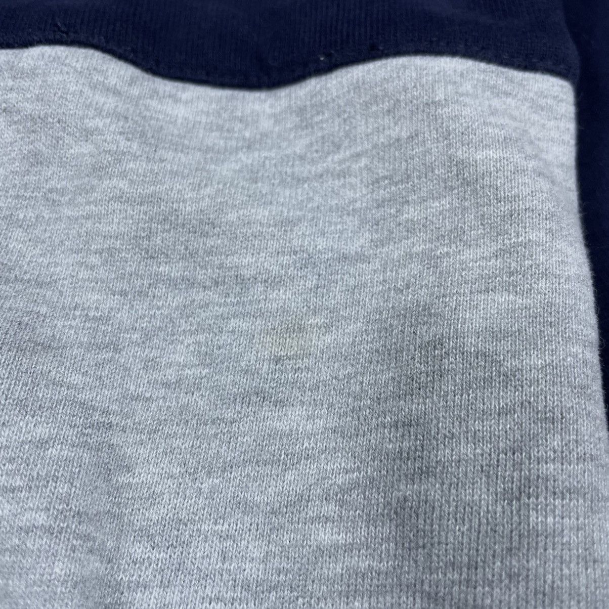 Brunello Cucinelli Logo-Print Two-Tone Cotton-Jersey Half-Zip Sweatshirt - Blue Size US XS / EU 42 / 0 - 10 Thumbnail
