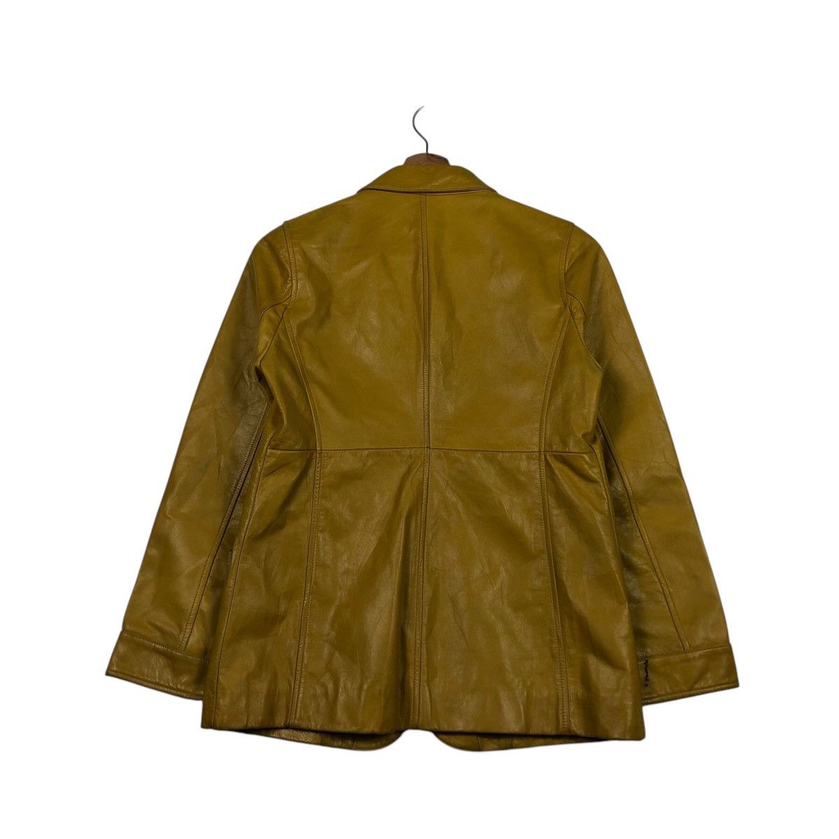 Japanese Brand United Arrows Pink Label Mustard Leather Japan Made Archive Size US M / EU 48-50 / 2 - 9 Thumbnail